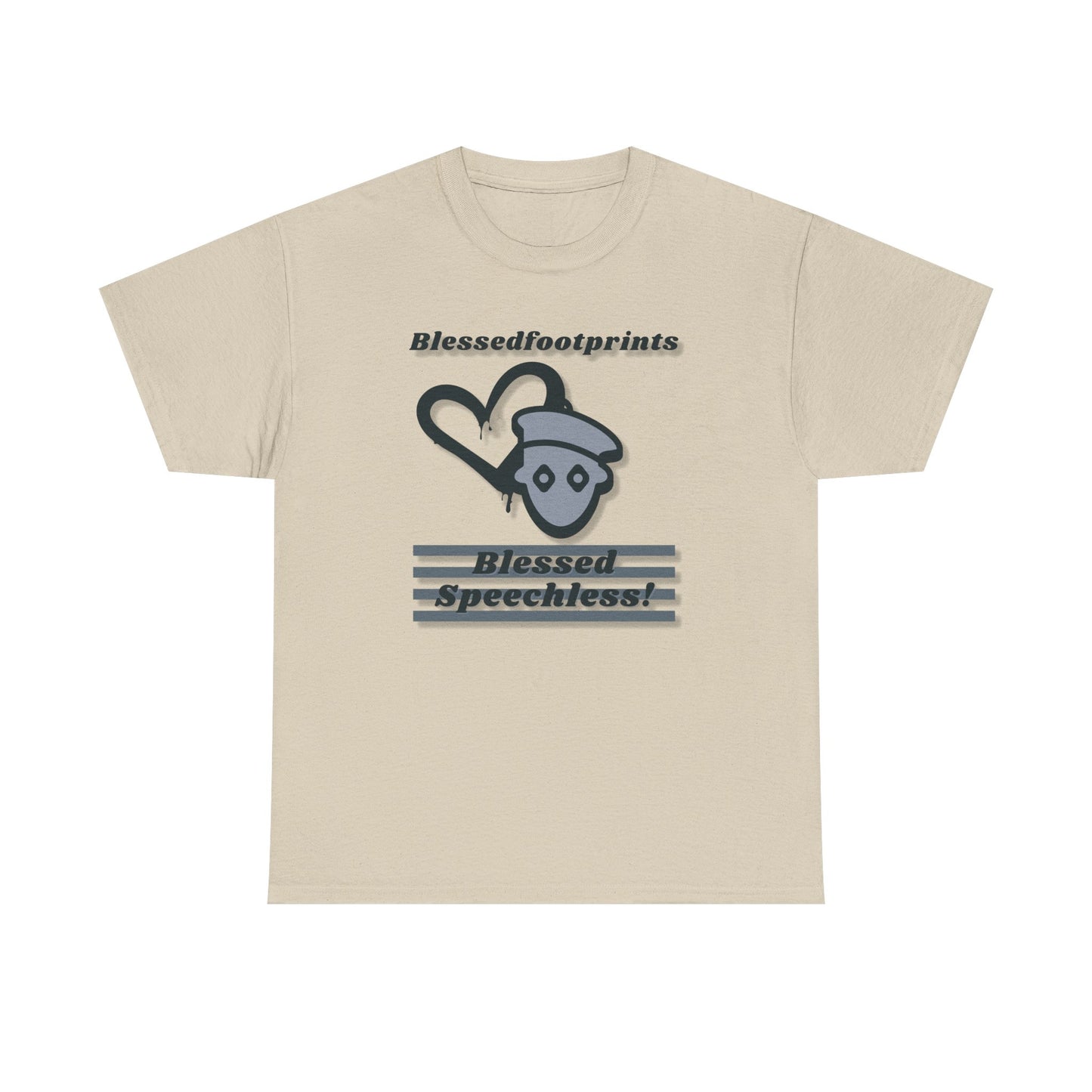 Blessedfootprints Collection Speechless Unisex Heavy Cotton Tee
