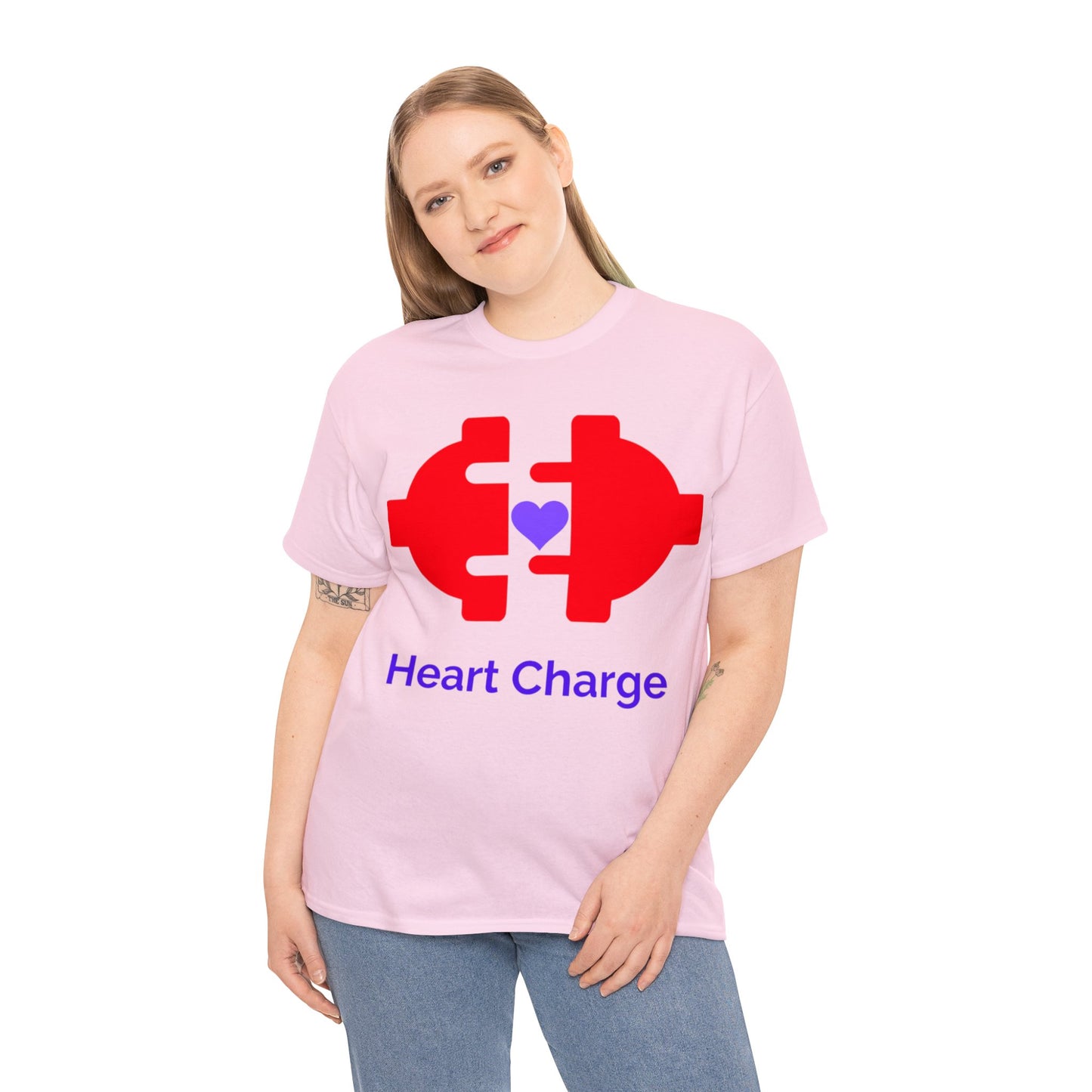 Heart Charge Unisex Heavy Cotton Tee