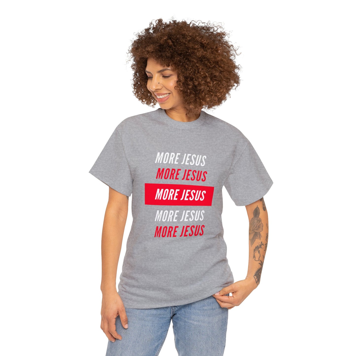 More Jesus Unisex Heavy Cotton Tee