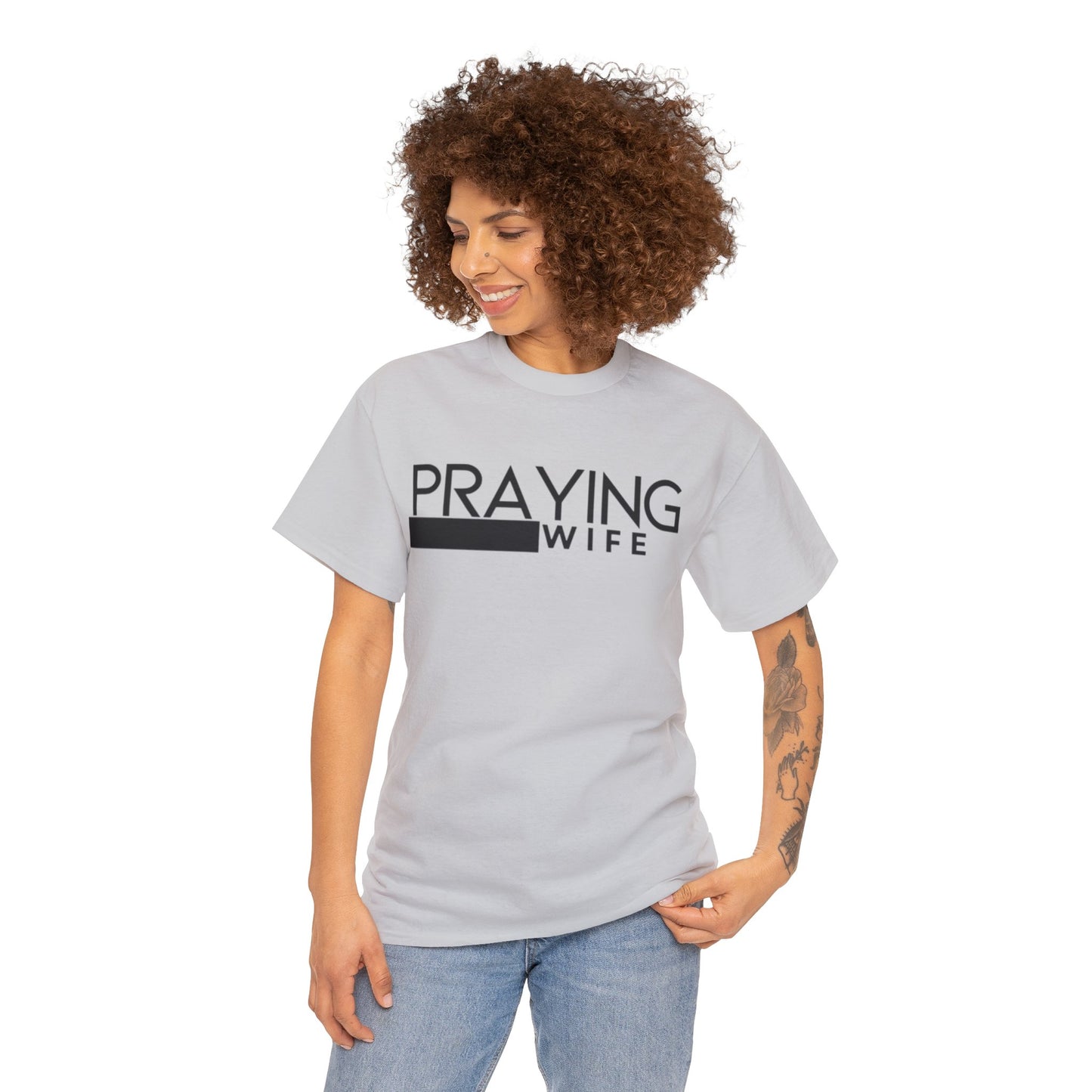 Praying Wife Unisex Heavy Cotton Tee