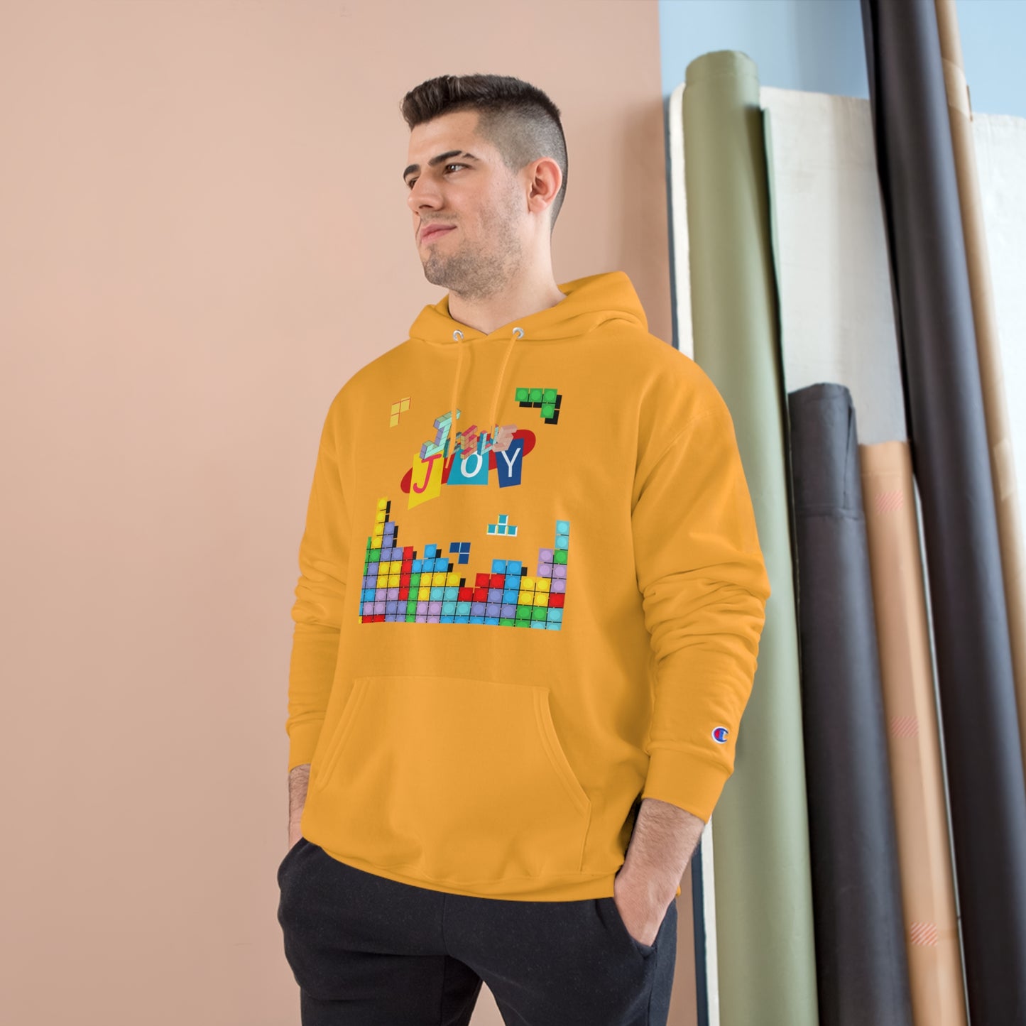 Blocks of Joy Champion Hoodie