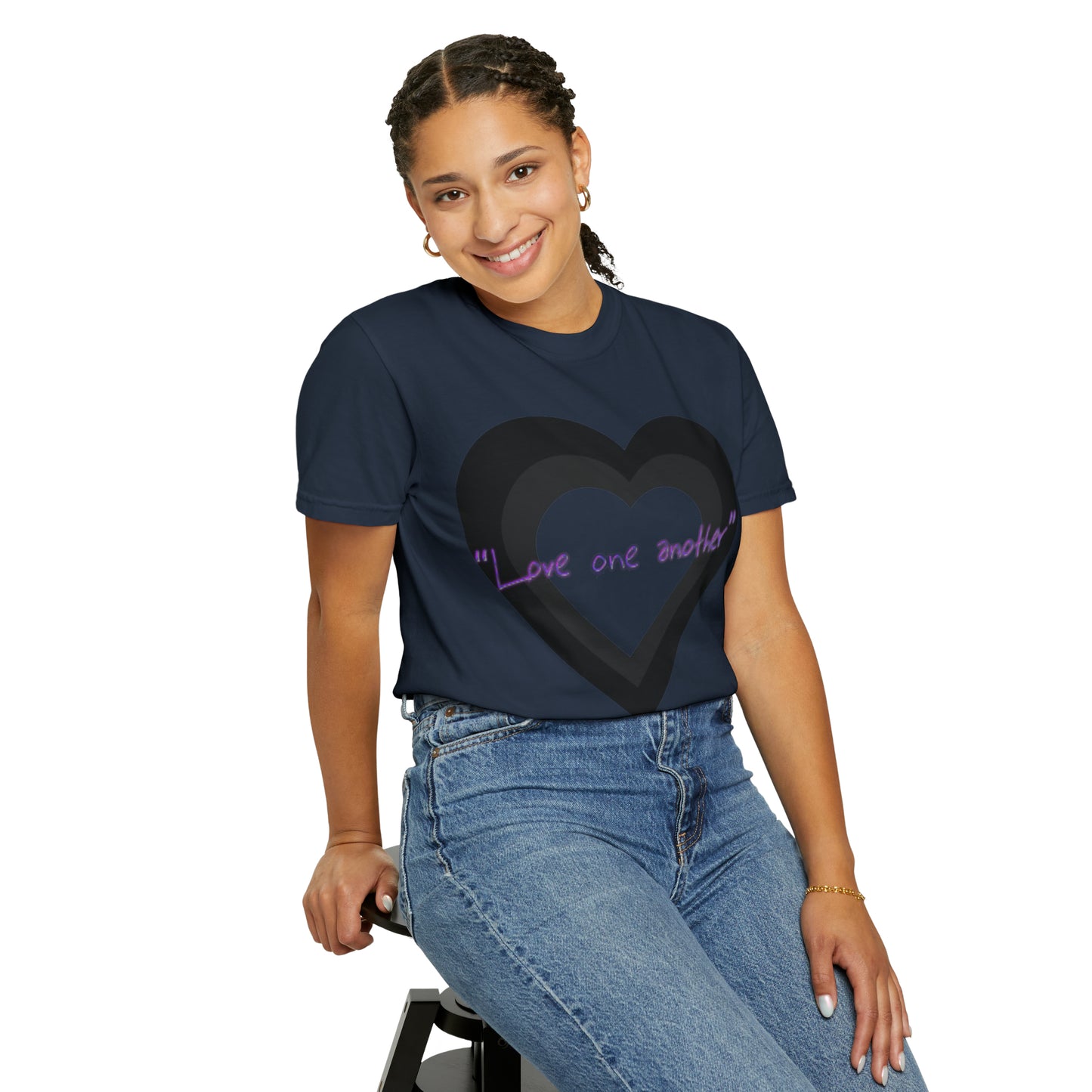 Love One Another Unisex Garment-Dyed T-shirt