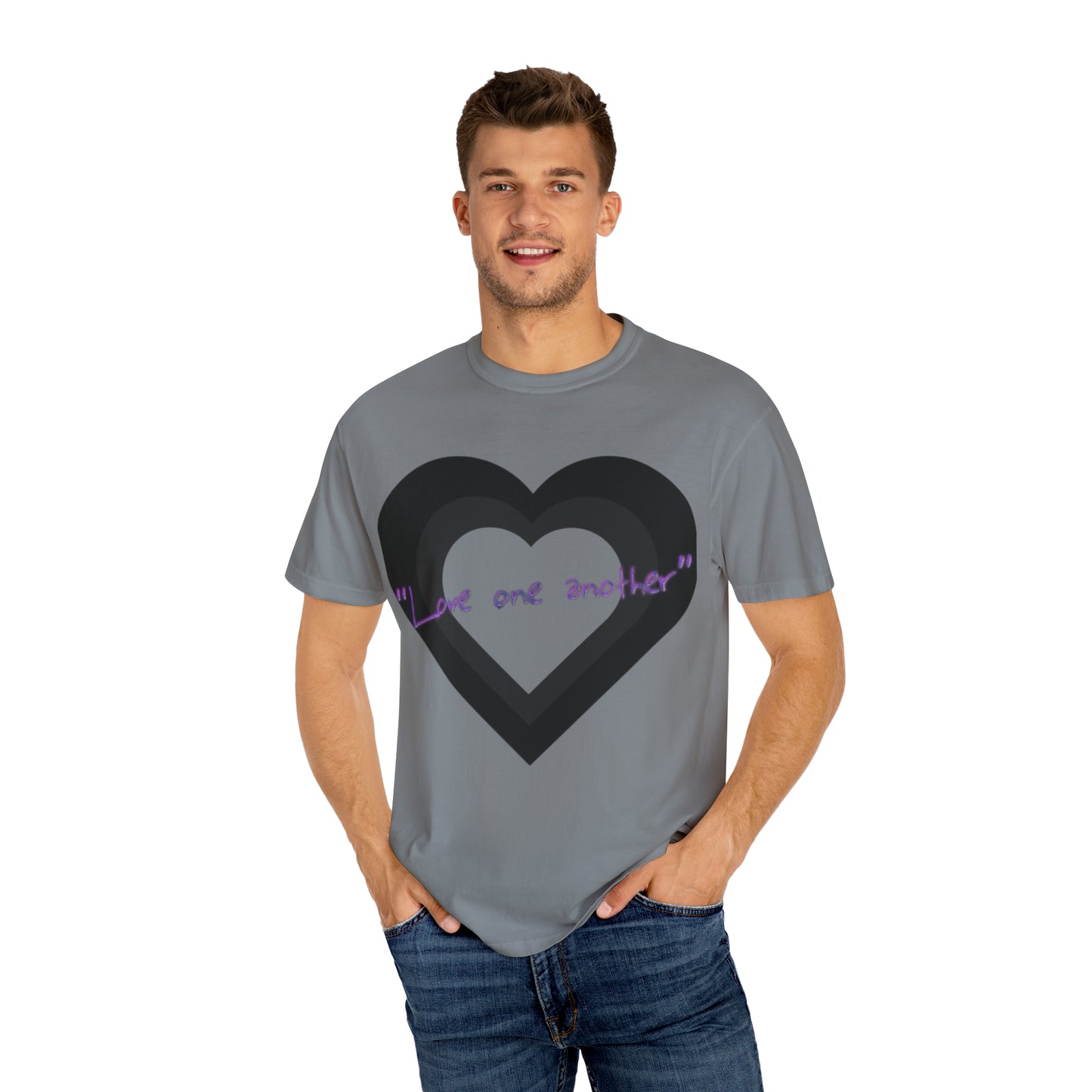 Love One Another Unisex Garment-Dyed T-shirt