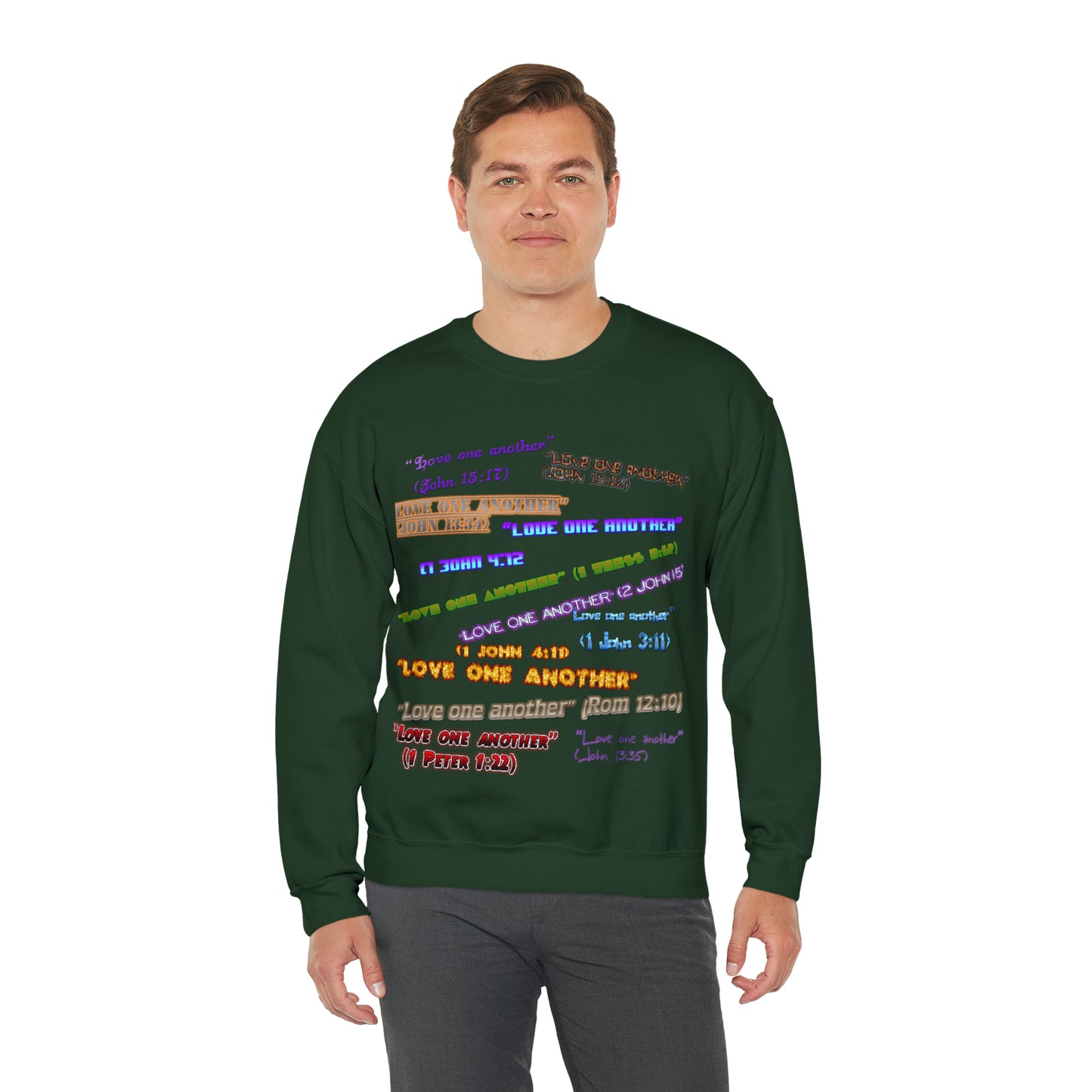 Love One Another Unisex Heavy Blend™ Crewneck Sweatshirt