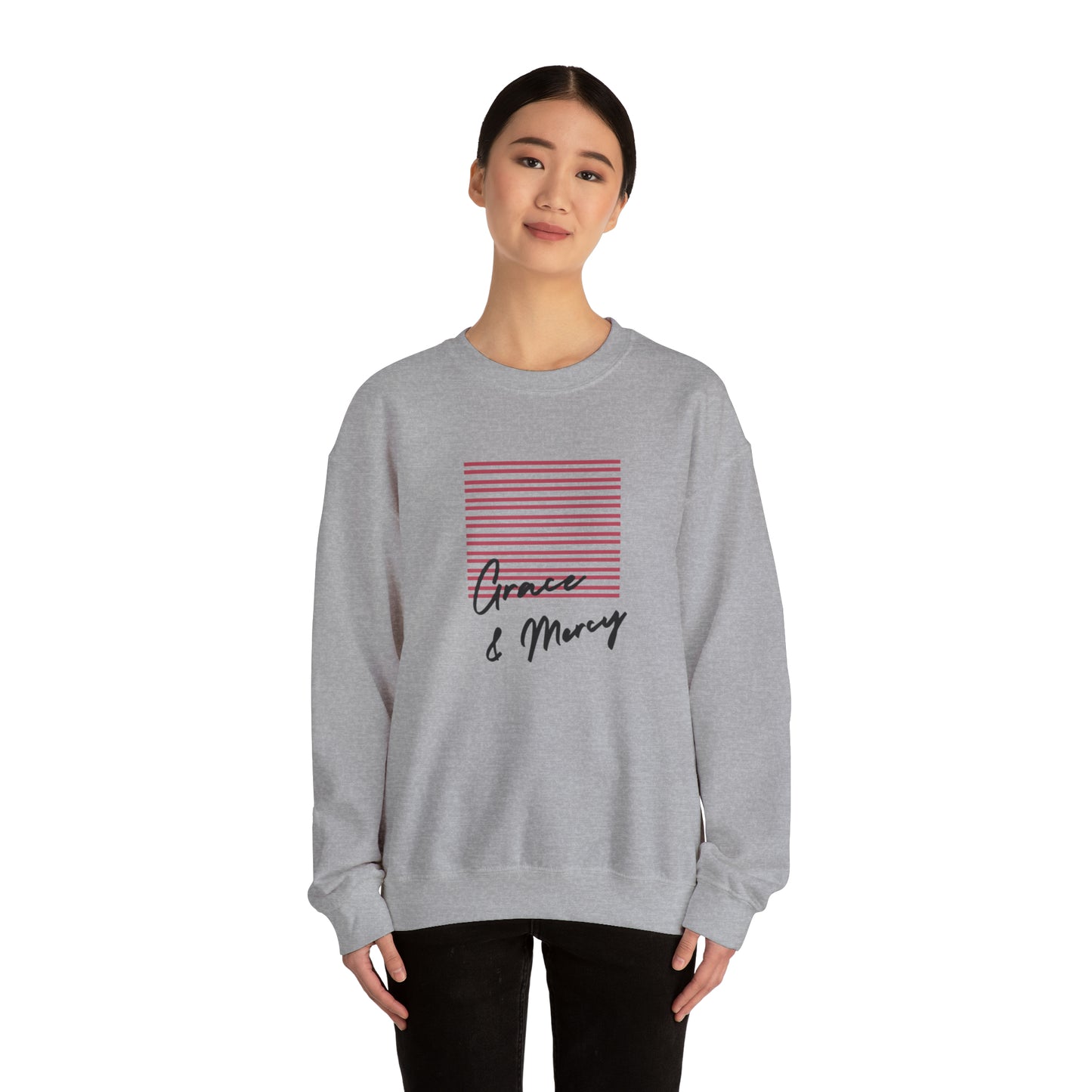 Grace & Mercy Unisex Heavy Blend™ Crewneck Sweatshirt