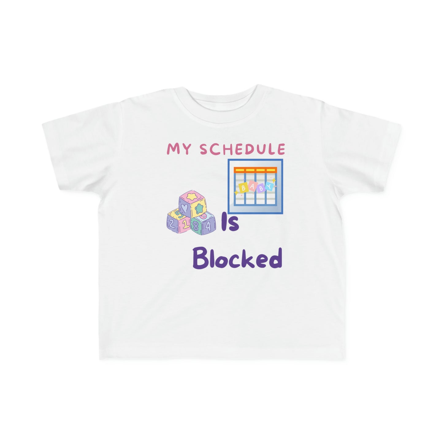 Blocked Schedule Toddler's Fine Jersey Tee