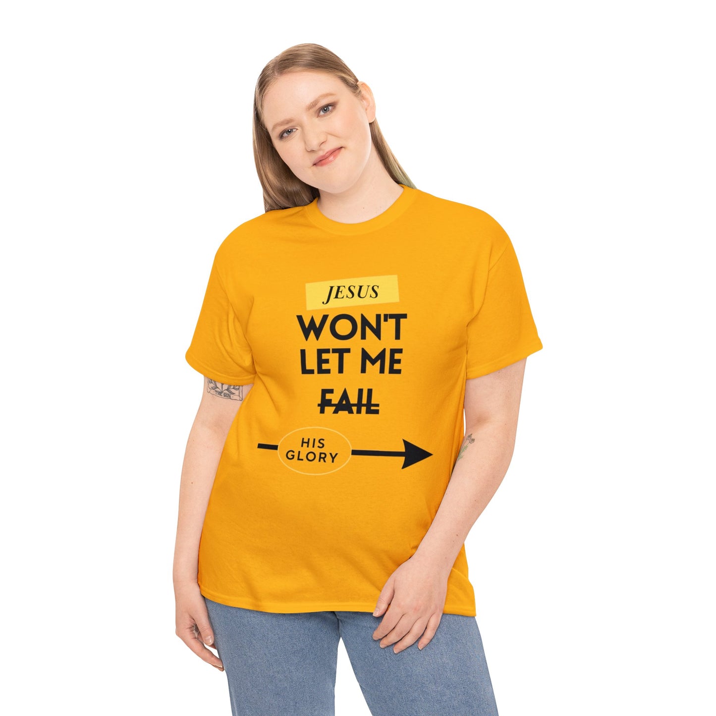 Jesus Won't Let Me Fail  Short-Sleeve T-Shirt