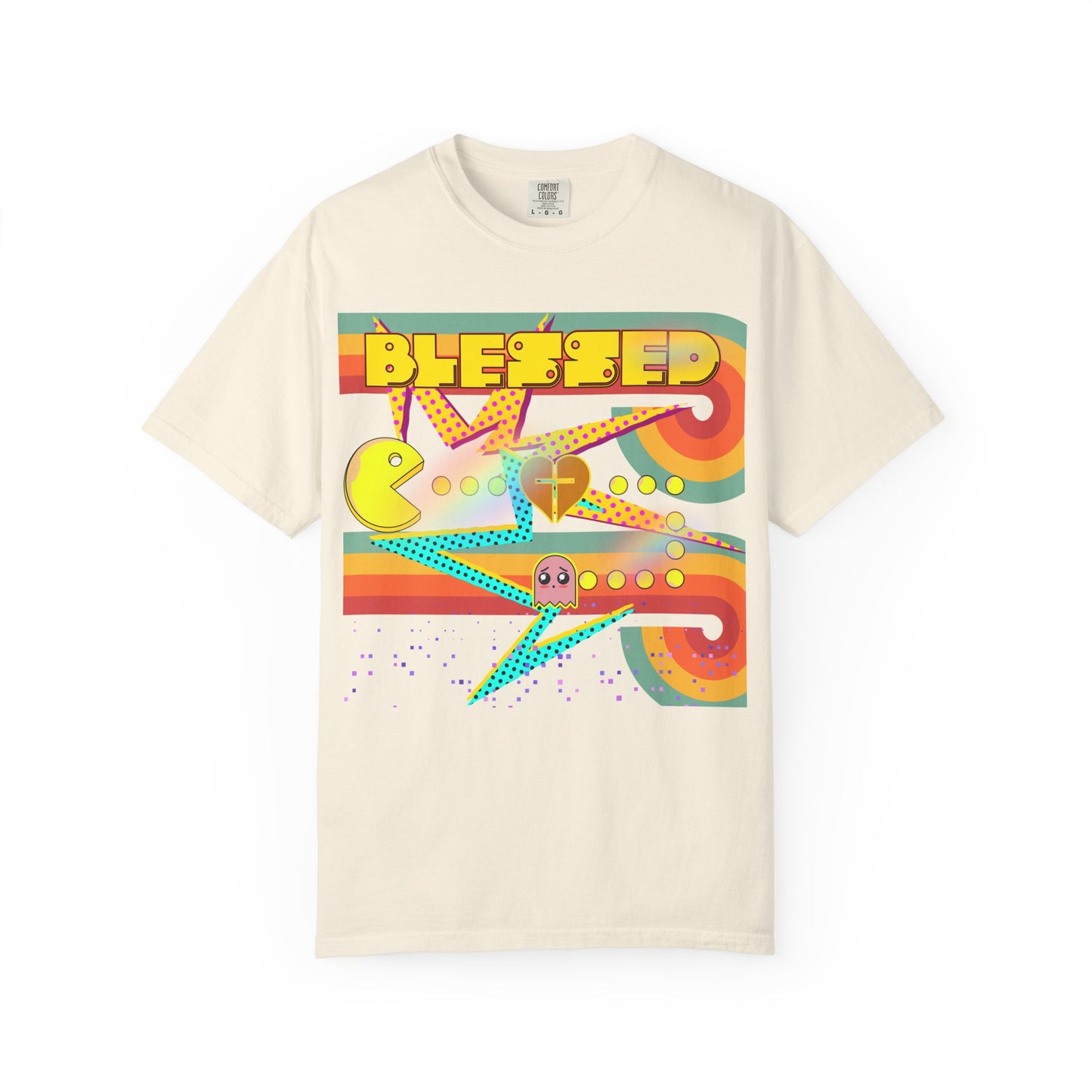 Retro Graphic T-Shirt, Blessed T-Shirt, Fun Casual Wear, Gift for Gamers, Vintage Style Tee