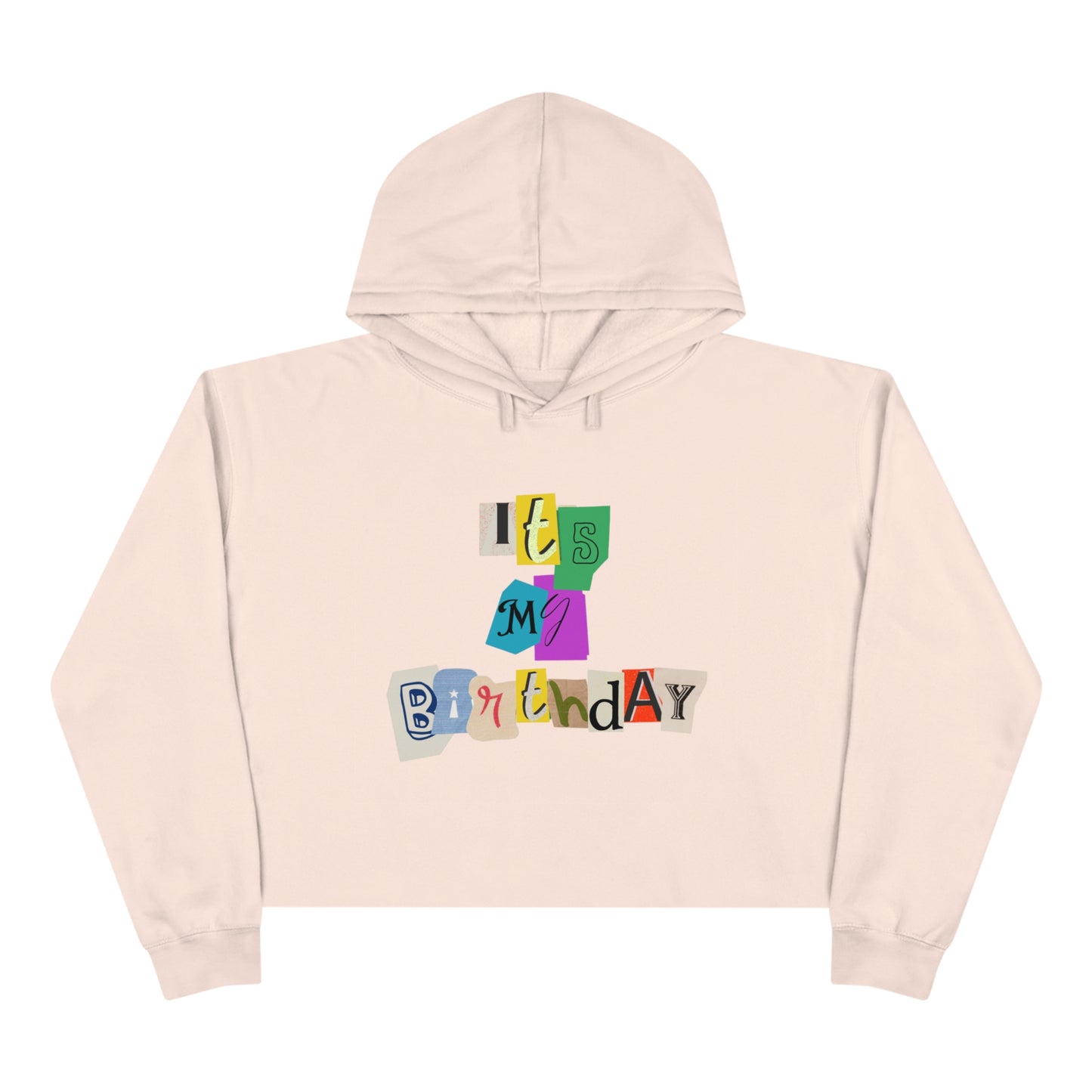 It's My Birthday Crop Hoodie