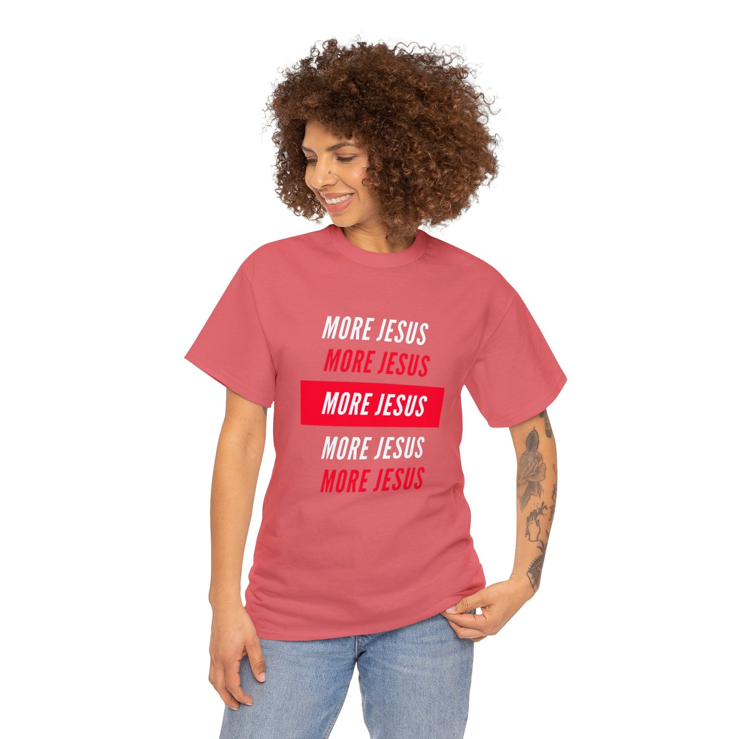 More Jesus Unisex Heavy Cotton Tee