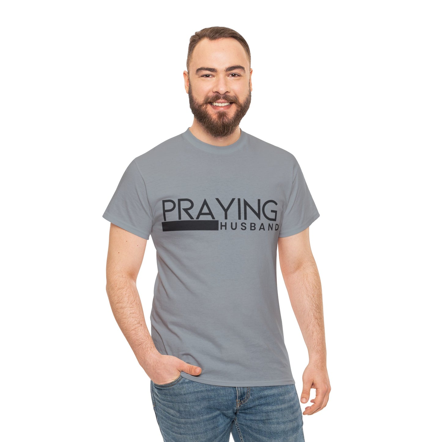 Praying Husband Unisex Heavy Cotton Tee