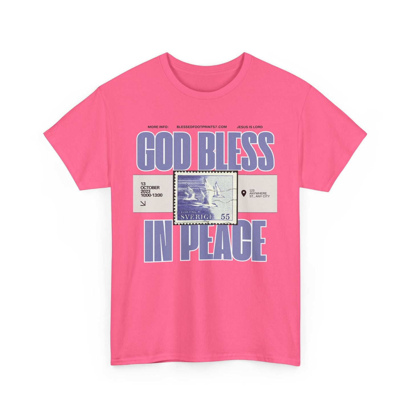 God Bless in Peace  Cotton Tee