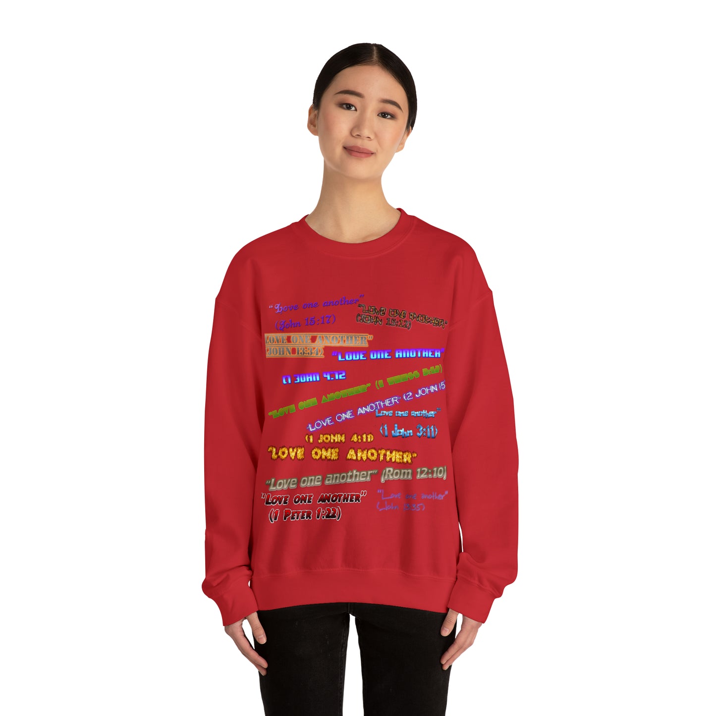 Love One Another Unisex Heavy Blend™ Crewneck Sweatshirt