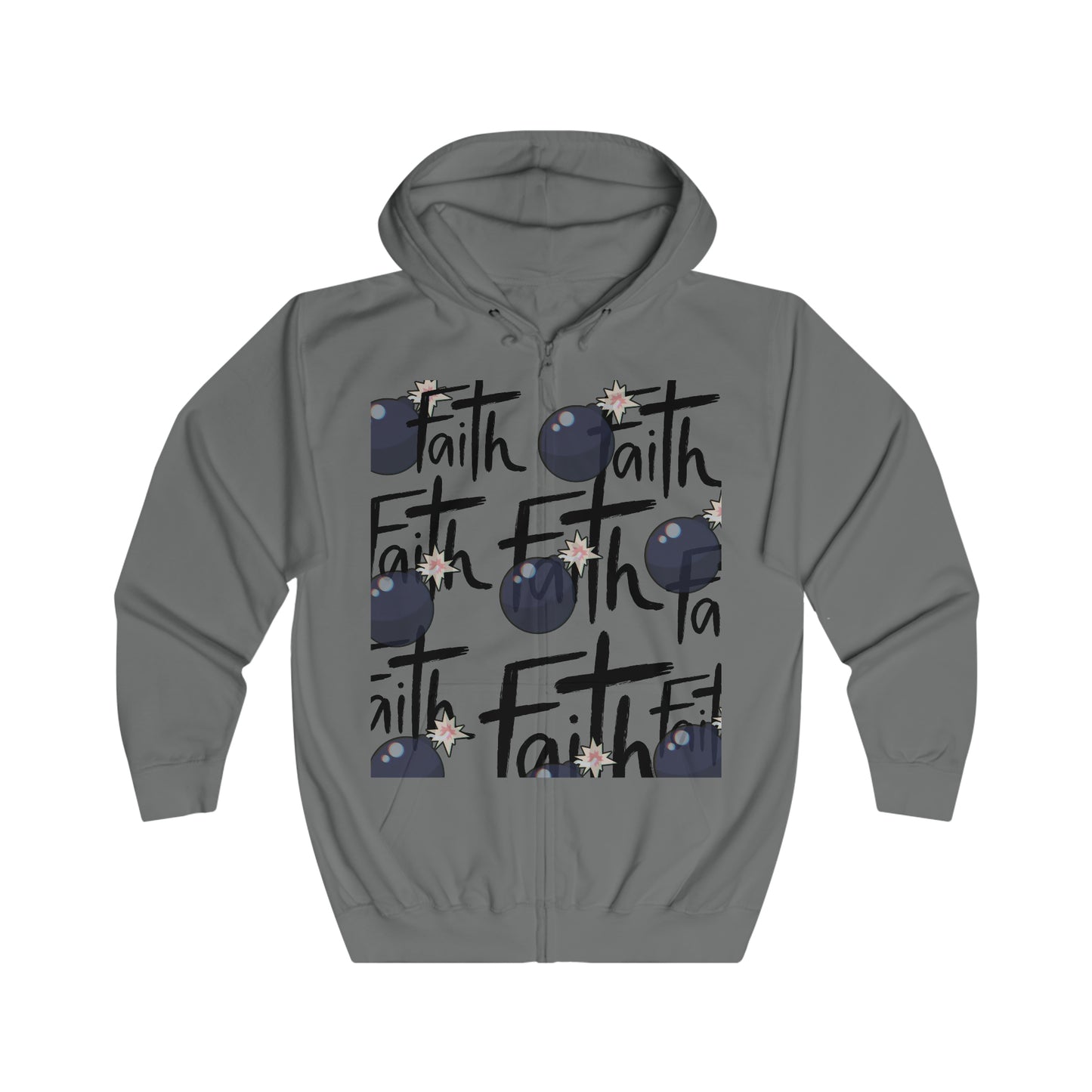 Faith Bomb Faith Unisex Full Zip Hoodie