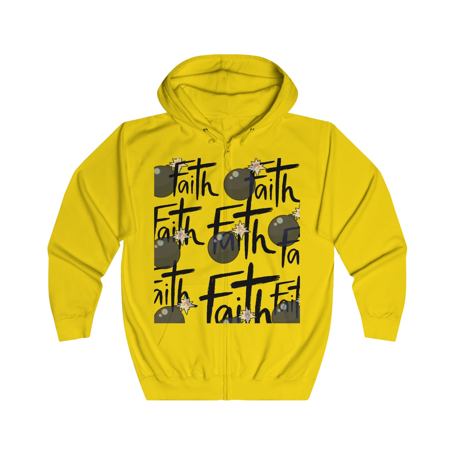 Faith Bomb Faith Unisex Full Zip Hoodie