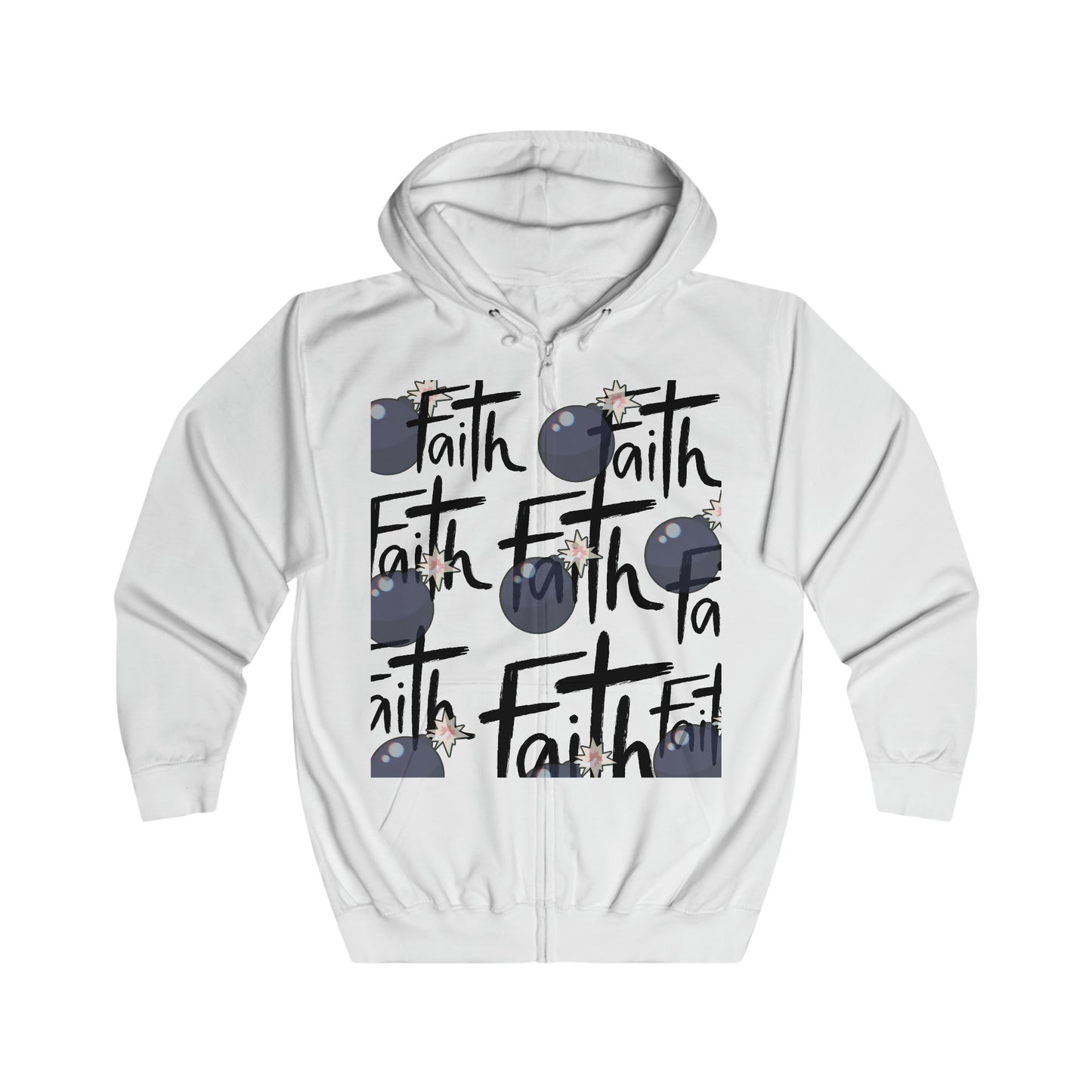 Faith Bomb Faith Unisex Full Zip Hoodie