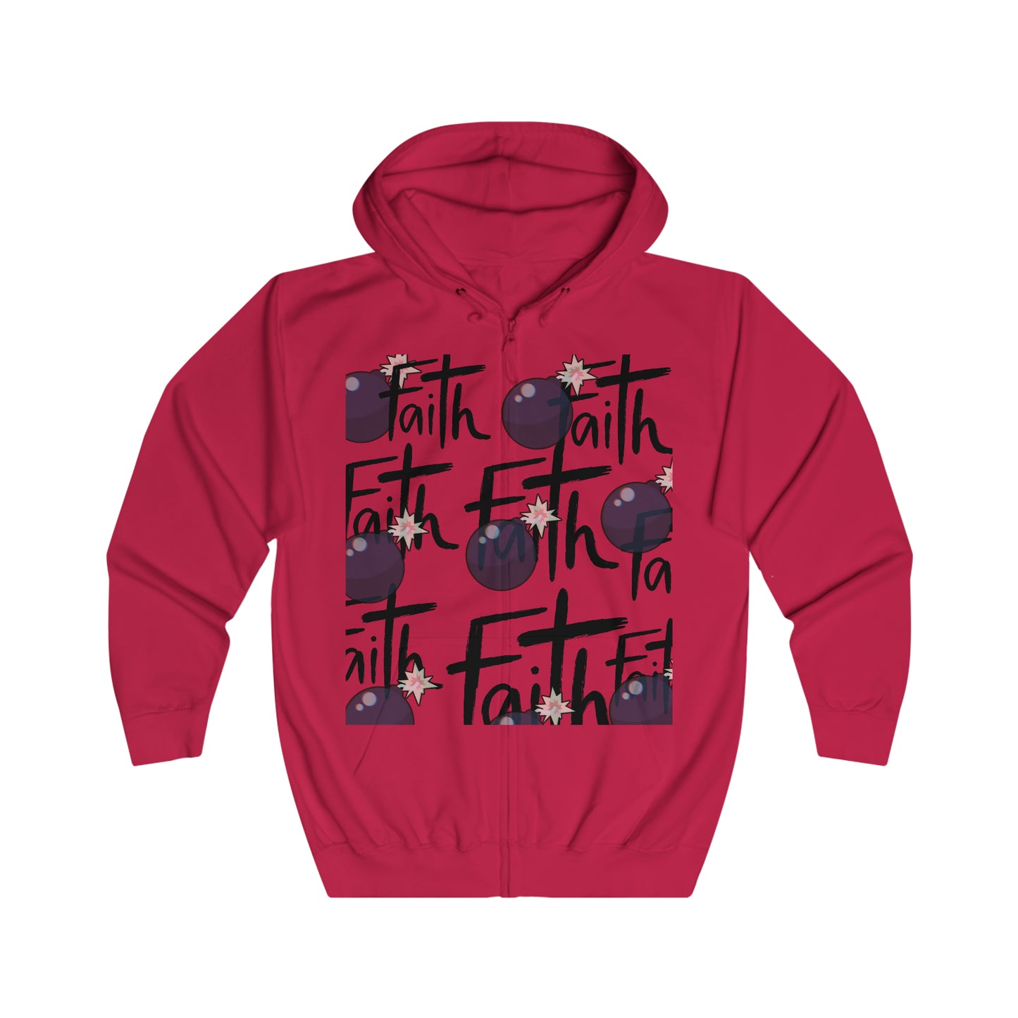 Faith Bomb Faith Unisex Full Zip Hoodie