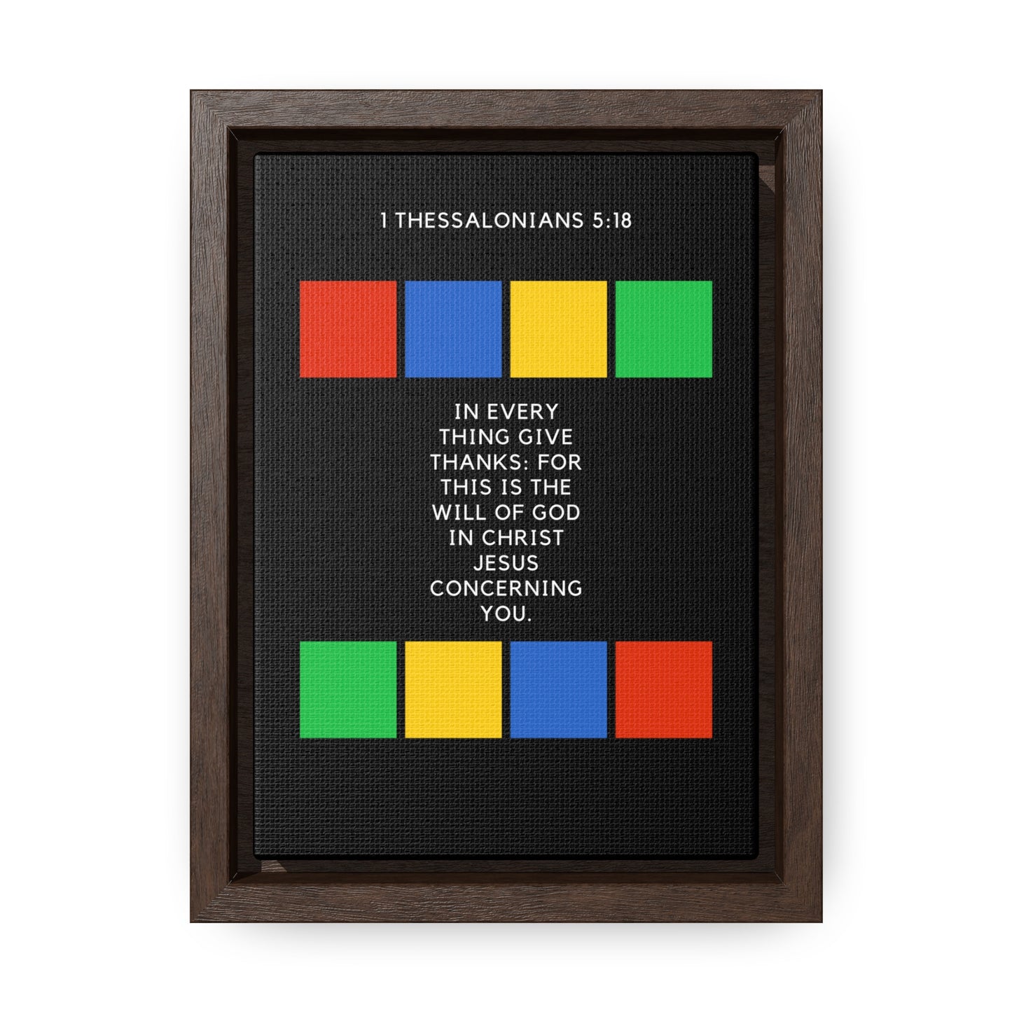 Give Thanks Gallery Canvas Wraps, Vertical Frame