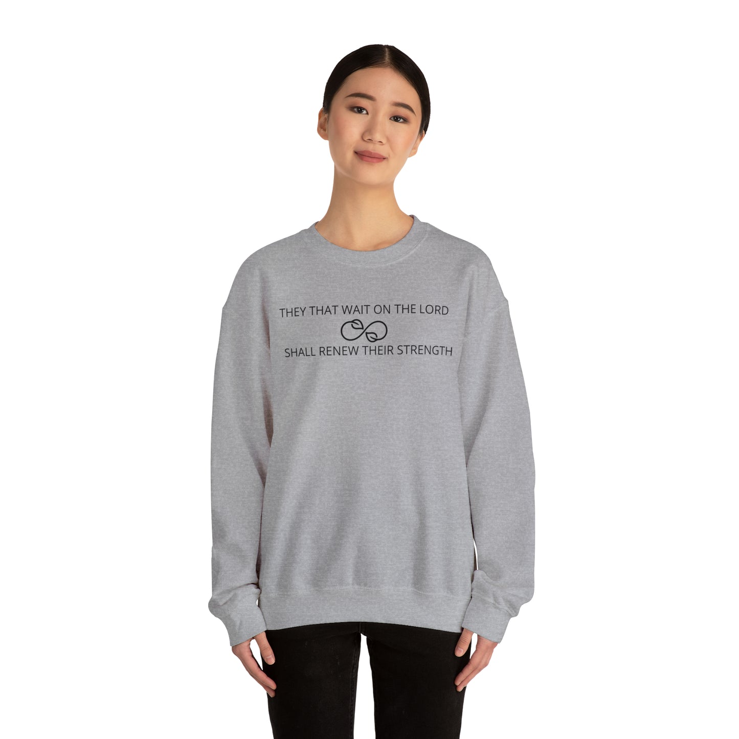 Wait on the Lord Unisex Heavy Blend™ Crewneck Sweatshirt