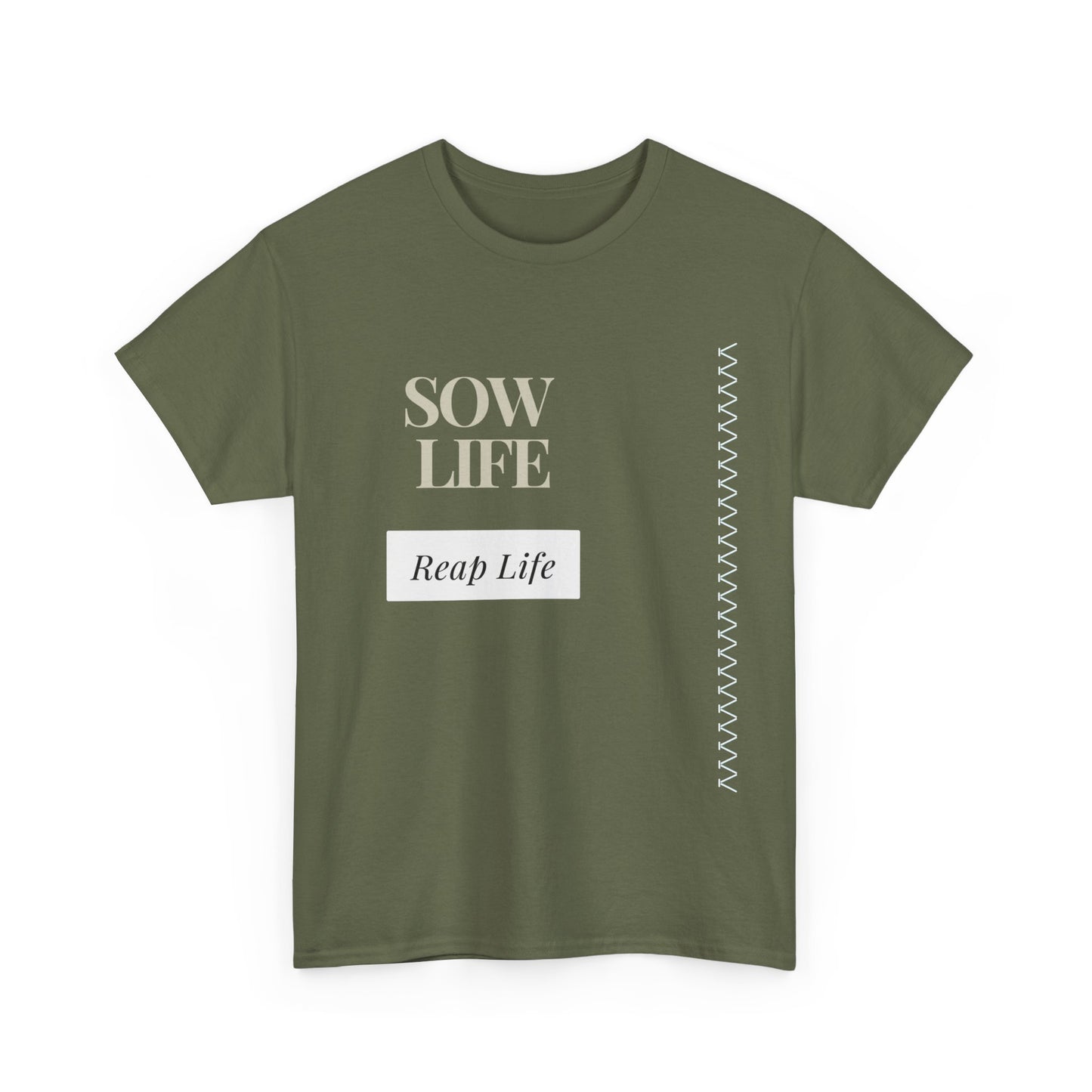 Unisex Heavy Cotton Tee "Sow Life Reap Life"