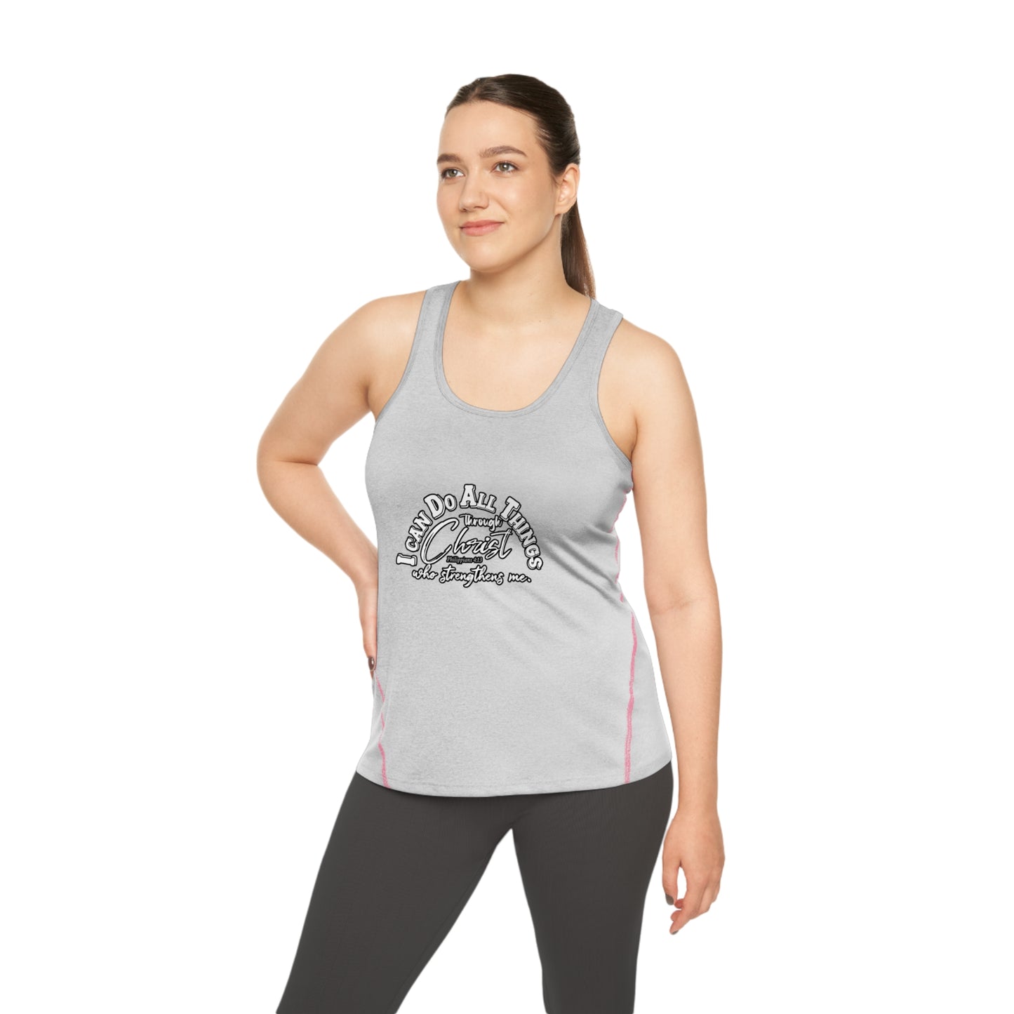 All Things Through Christ Women's Racerback Sports Top