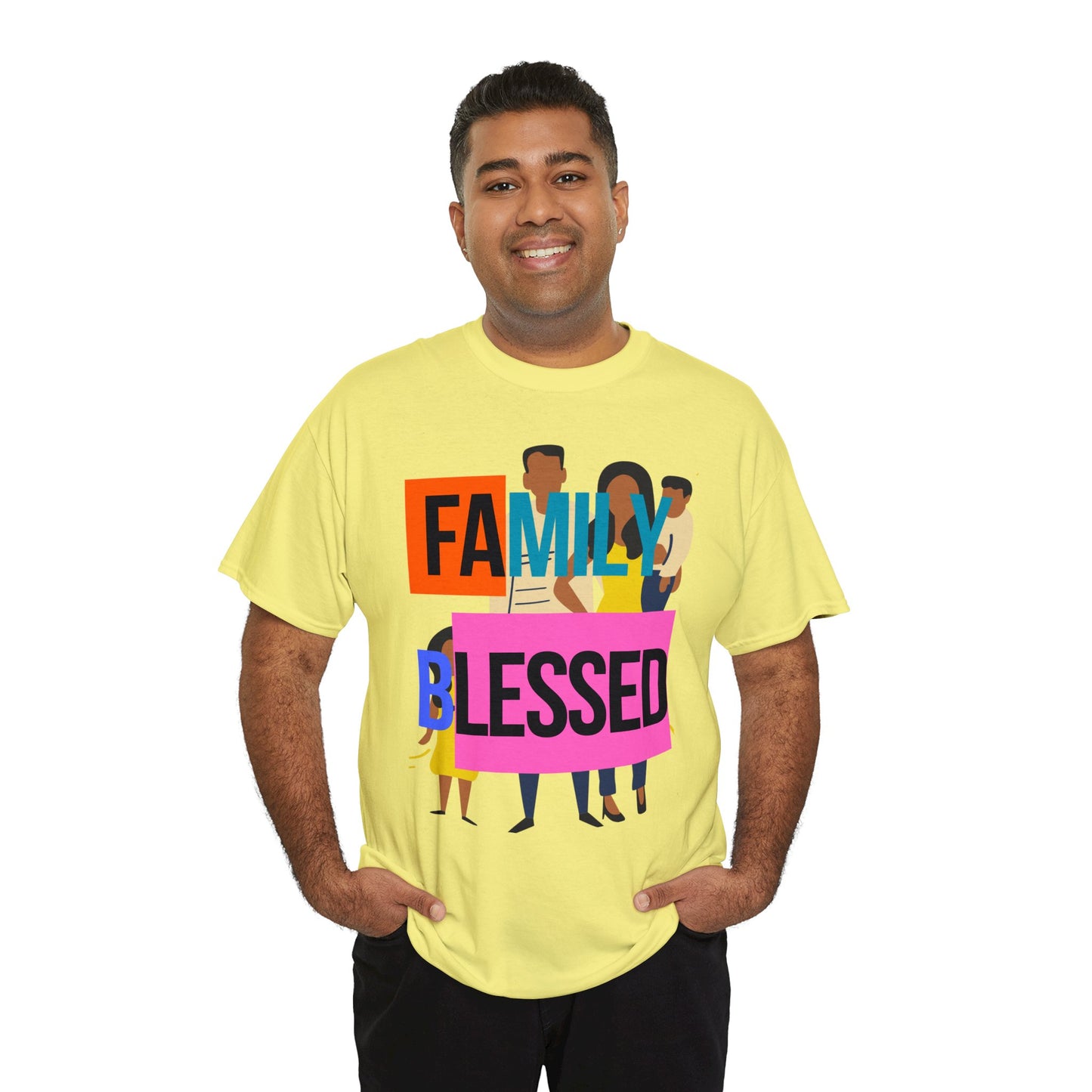 Family Blessed Unisex Heavy Cotton Tee