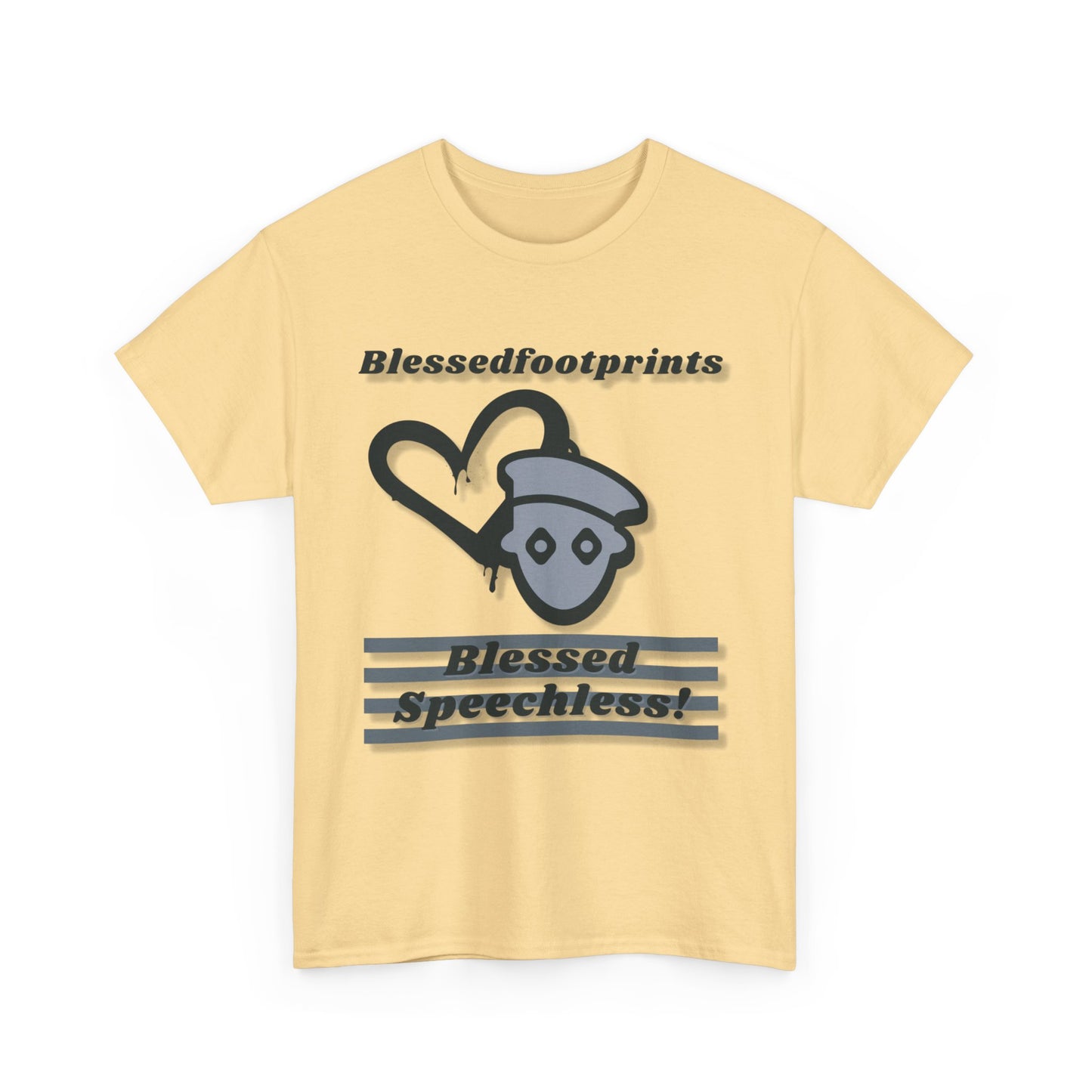 Blessedfootprints Collection Speechless Unisex Heavy Cotton Tee