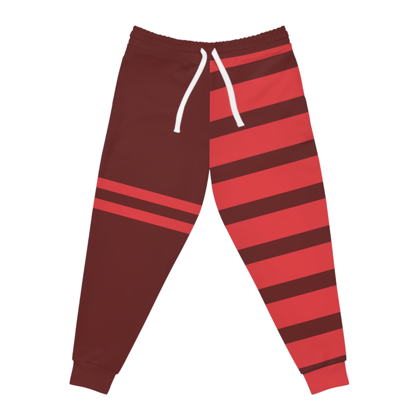 Jesus Is Joy Athletic Joggers(burgandy)