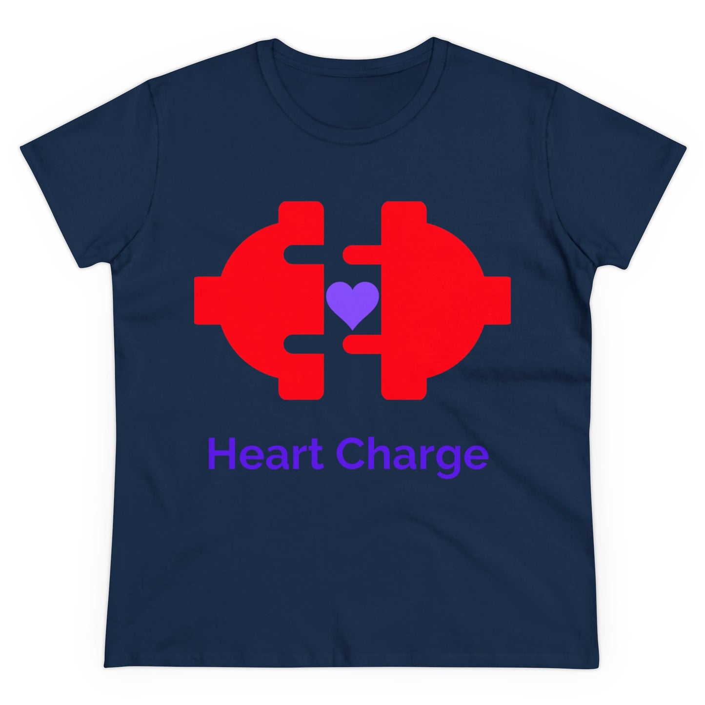 Heart Charge Women's Midweight Cotton Tee