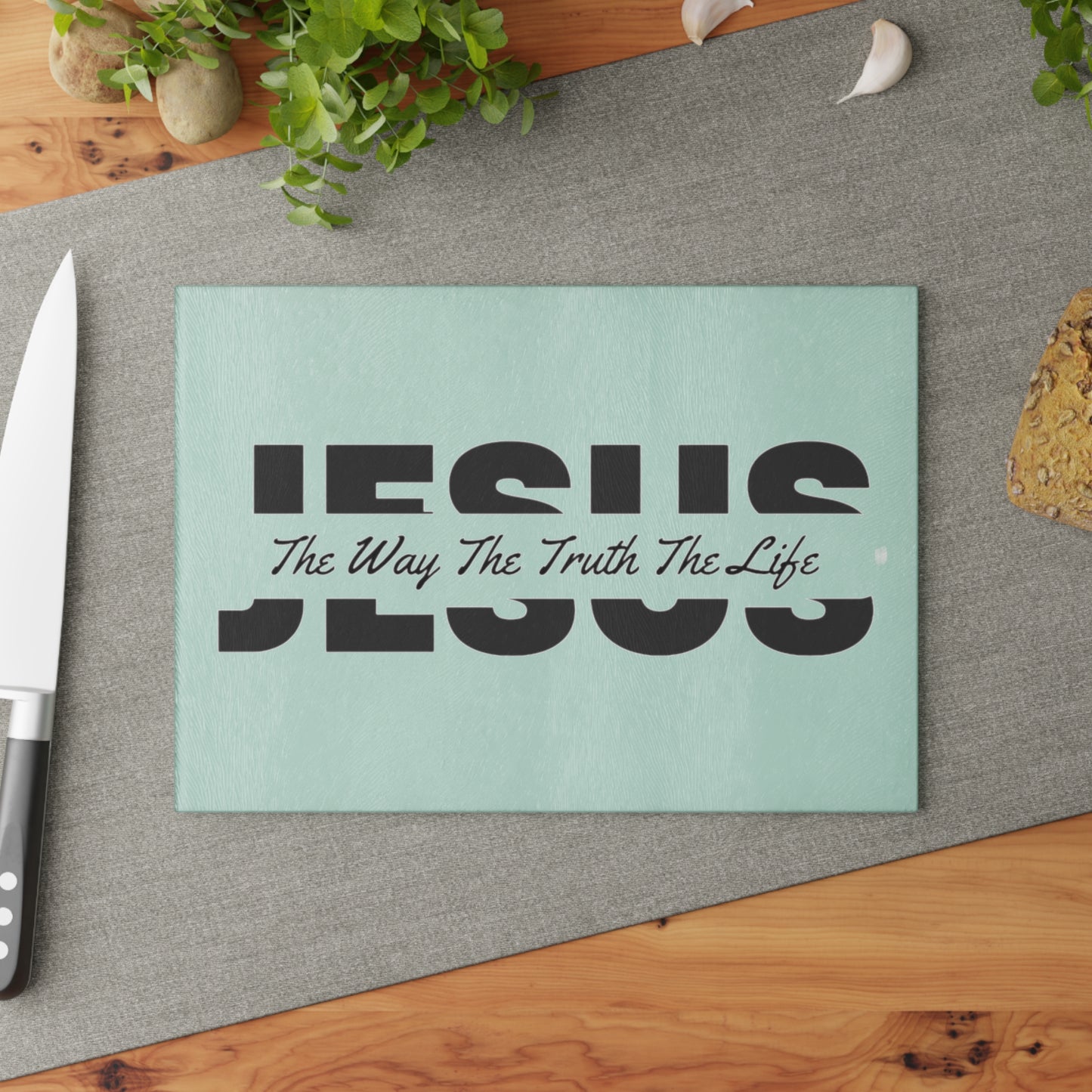 Jesus Glass Cutting Board