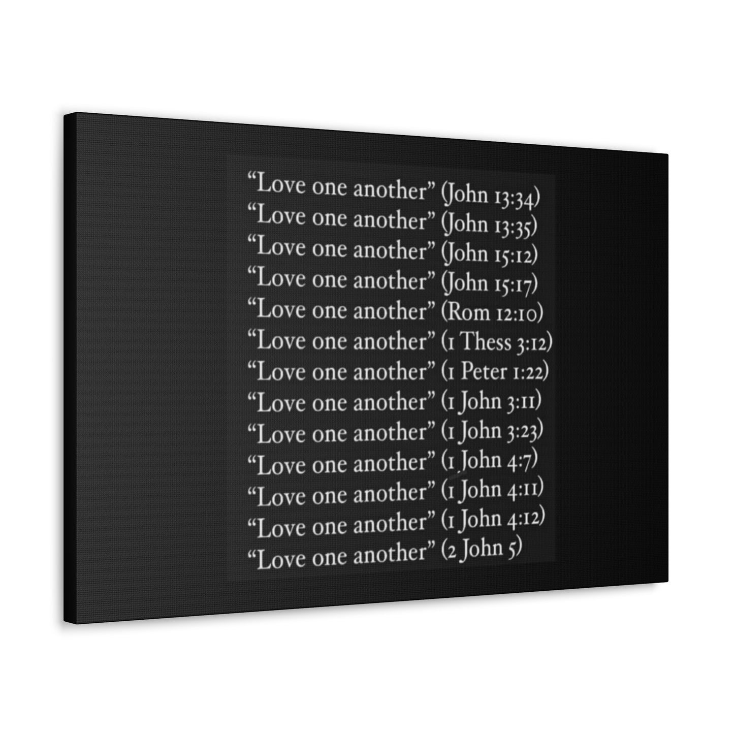 Love One Another Canvas Gallery Wraps