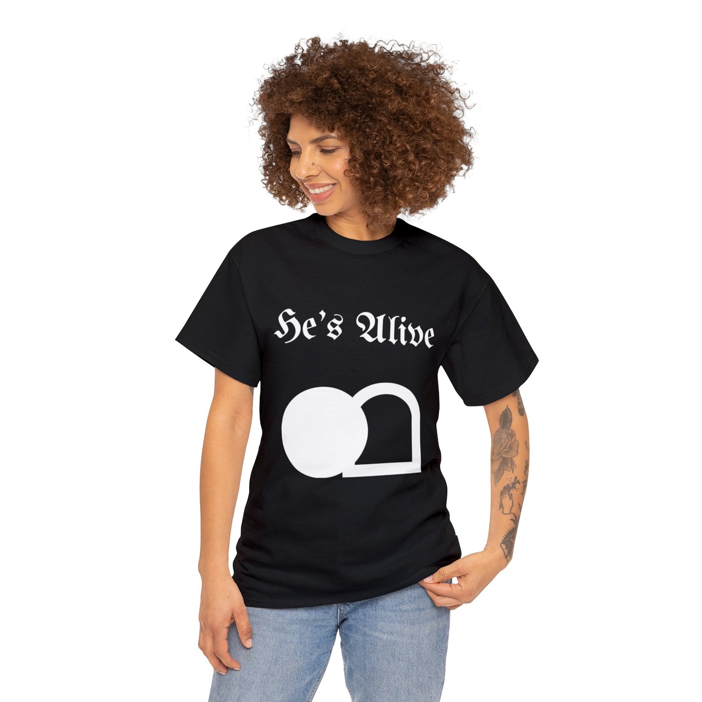 He's Alive Unisex Heavy Cotton Tee