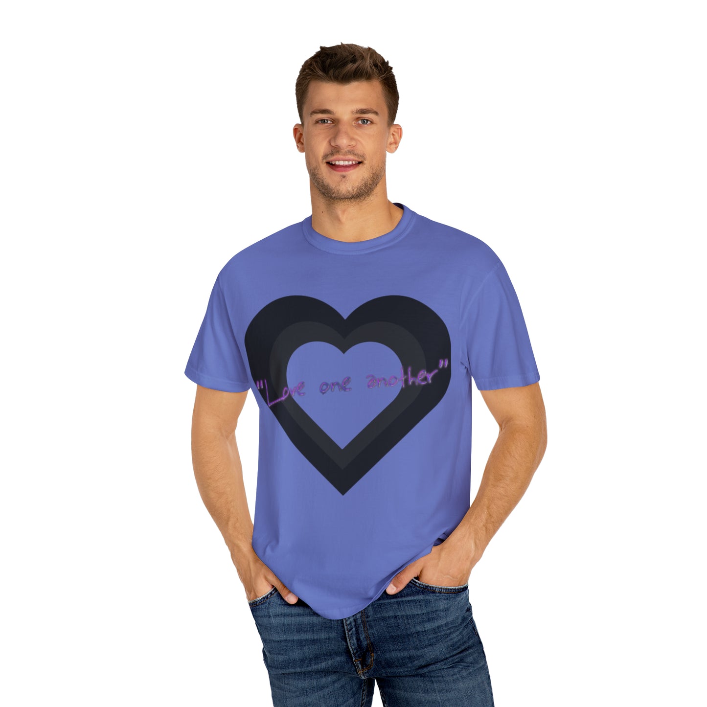 Love One Another Unisex Garment-Dyed T-shirt