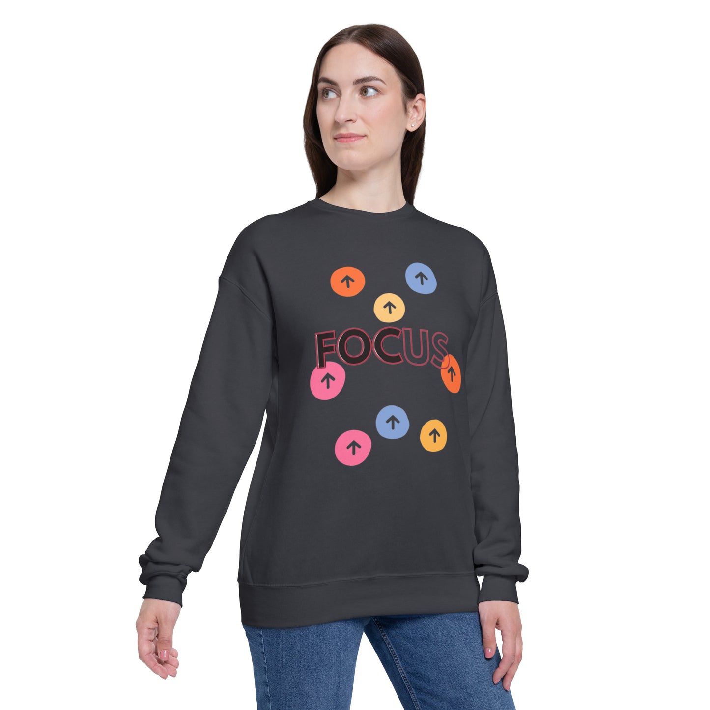 Focus UP Unisex Drop Shoulder Sweatshirt