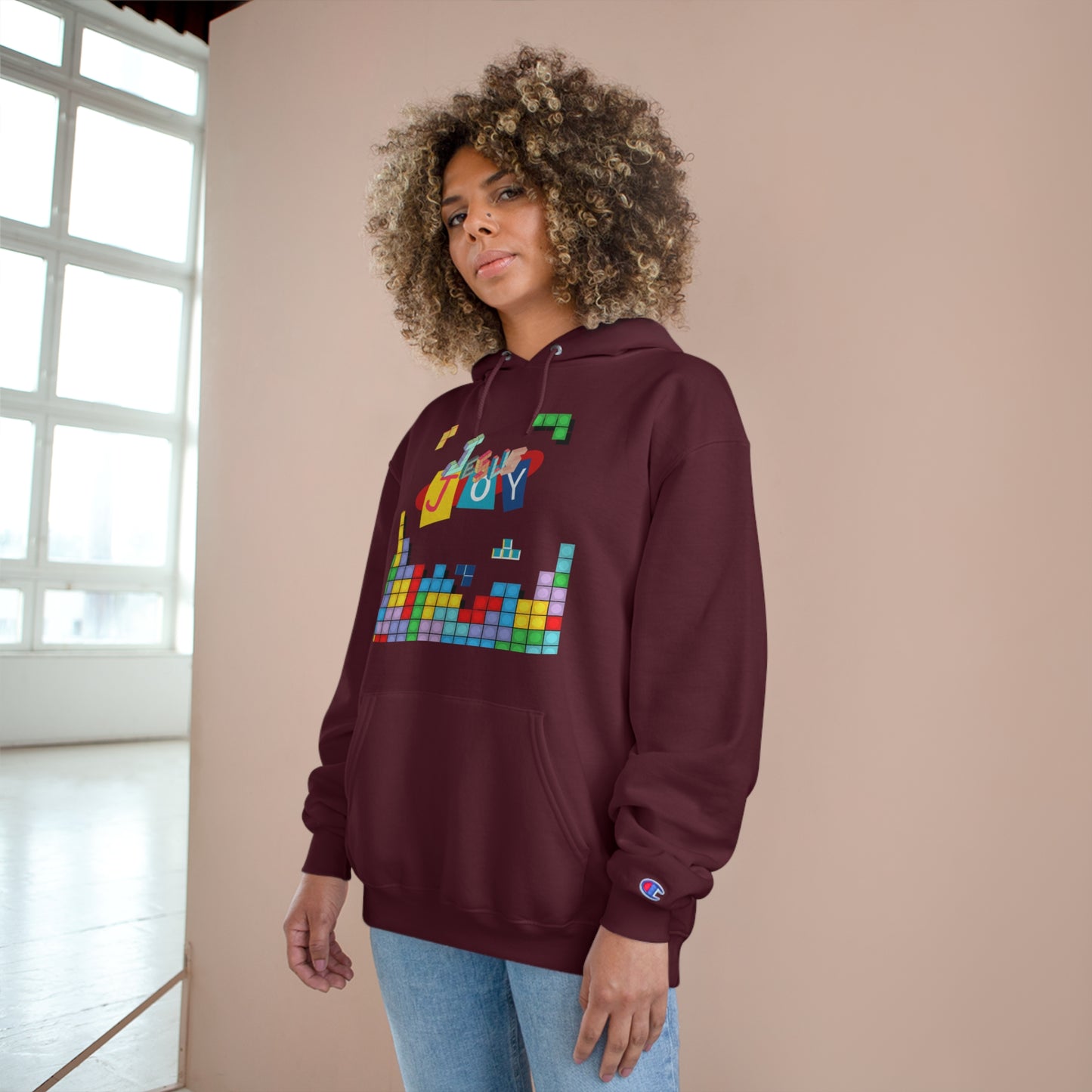 Blocks of Joy Champion Hoodie