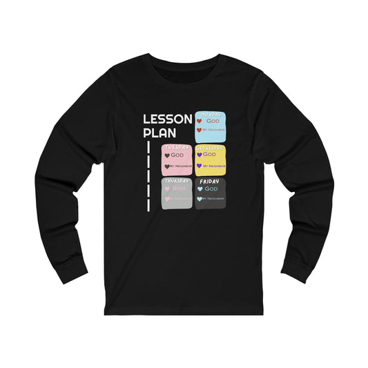 Lesson Plan Unisex Jersey Long Sleeve Tee