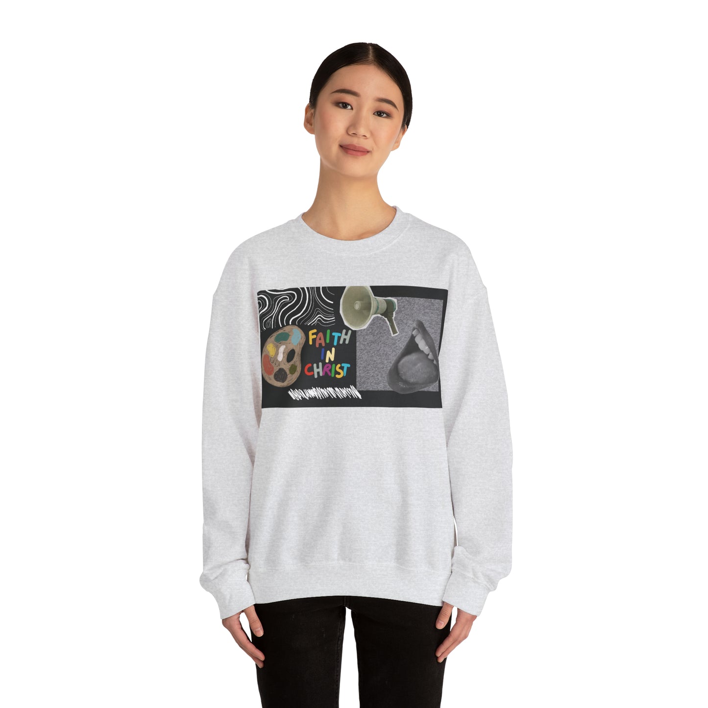 Faith In Christ Unisex Heavy Blend™ Crewneck Sweatshirt