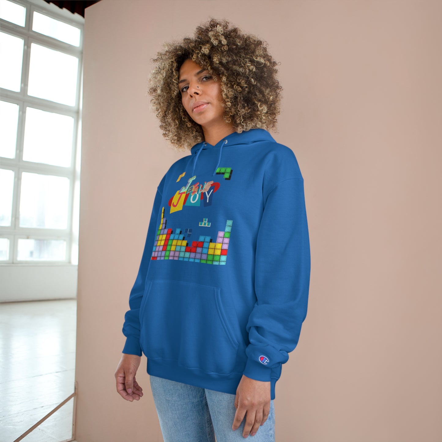 Blocks of Joy Champion Hoodie