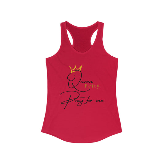 Pray for Queen Petty Women's Ideal Racerback Tank