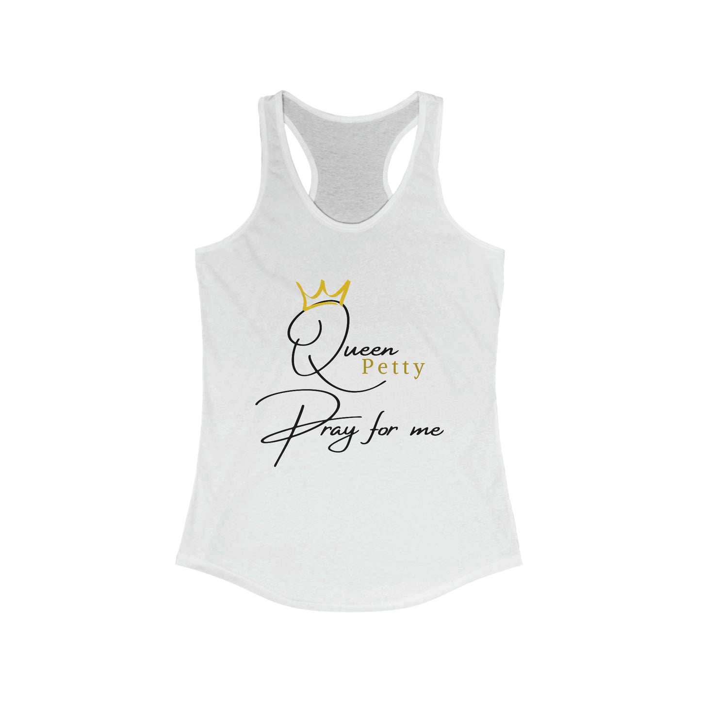 Pray for Queen Petty Women's Ideal Racerback Tank