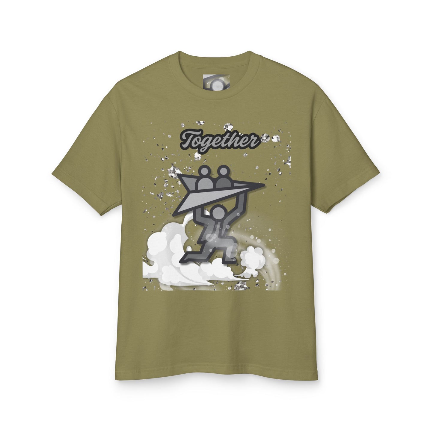 Uplift Together Unisex Heavyweight Cotton Tee - Motivational Graphic Shirt