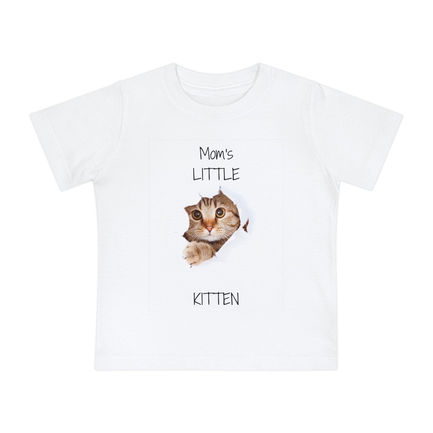 Mom's Kitten Baby Short Sleeve T-Shirt