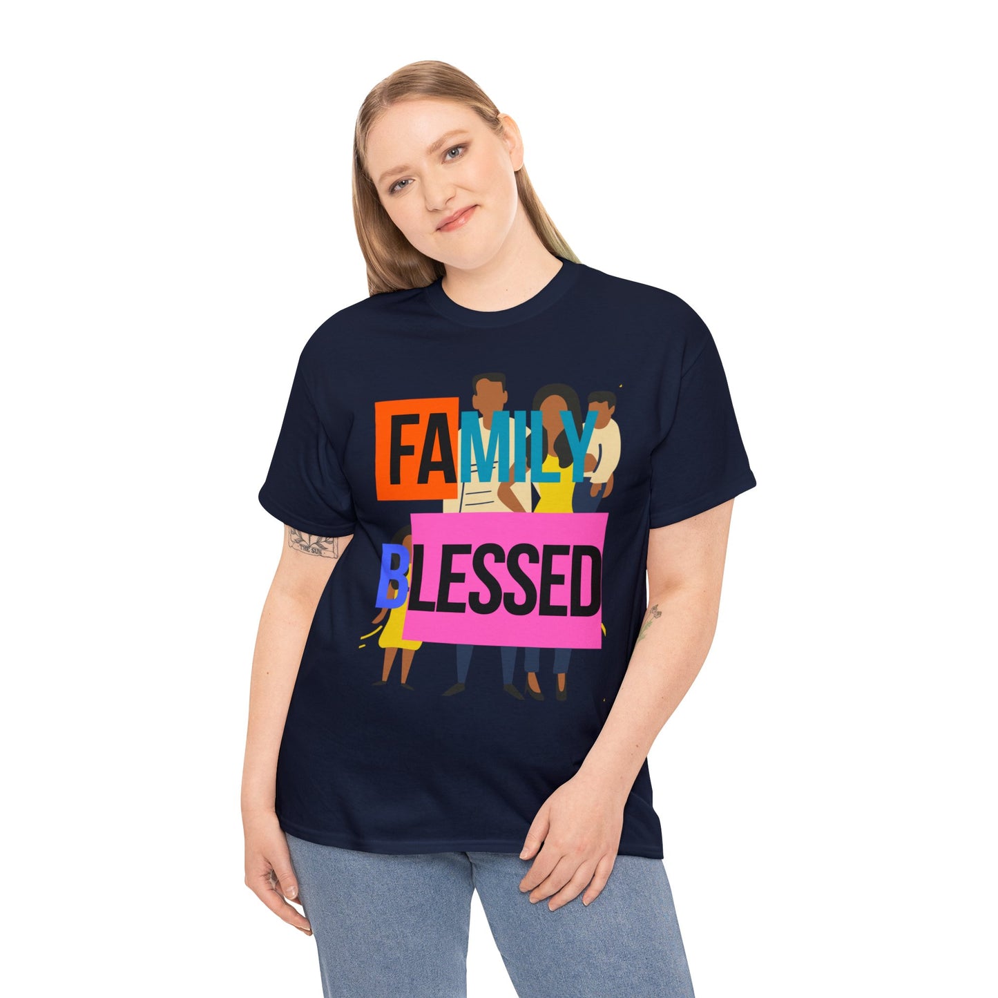 Family Blessed Unisex Heavy Cotton Tee