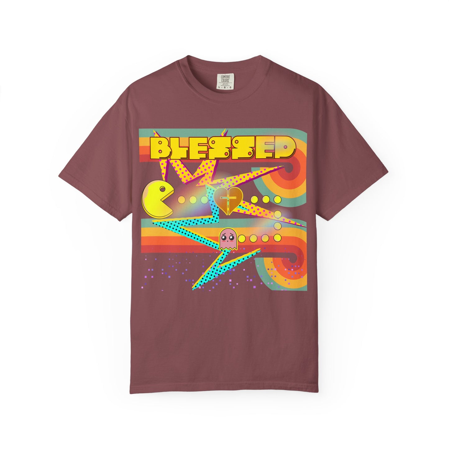 Retro Graphic T-Shirt, Blessed T-Shirt, Fun Casual Wear, Gift for Gamers, Vintage Style Tee
