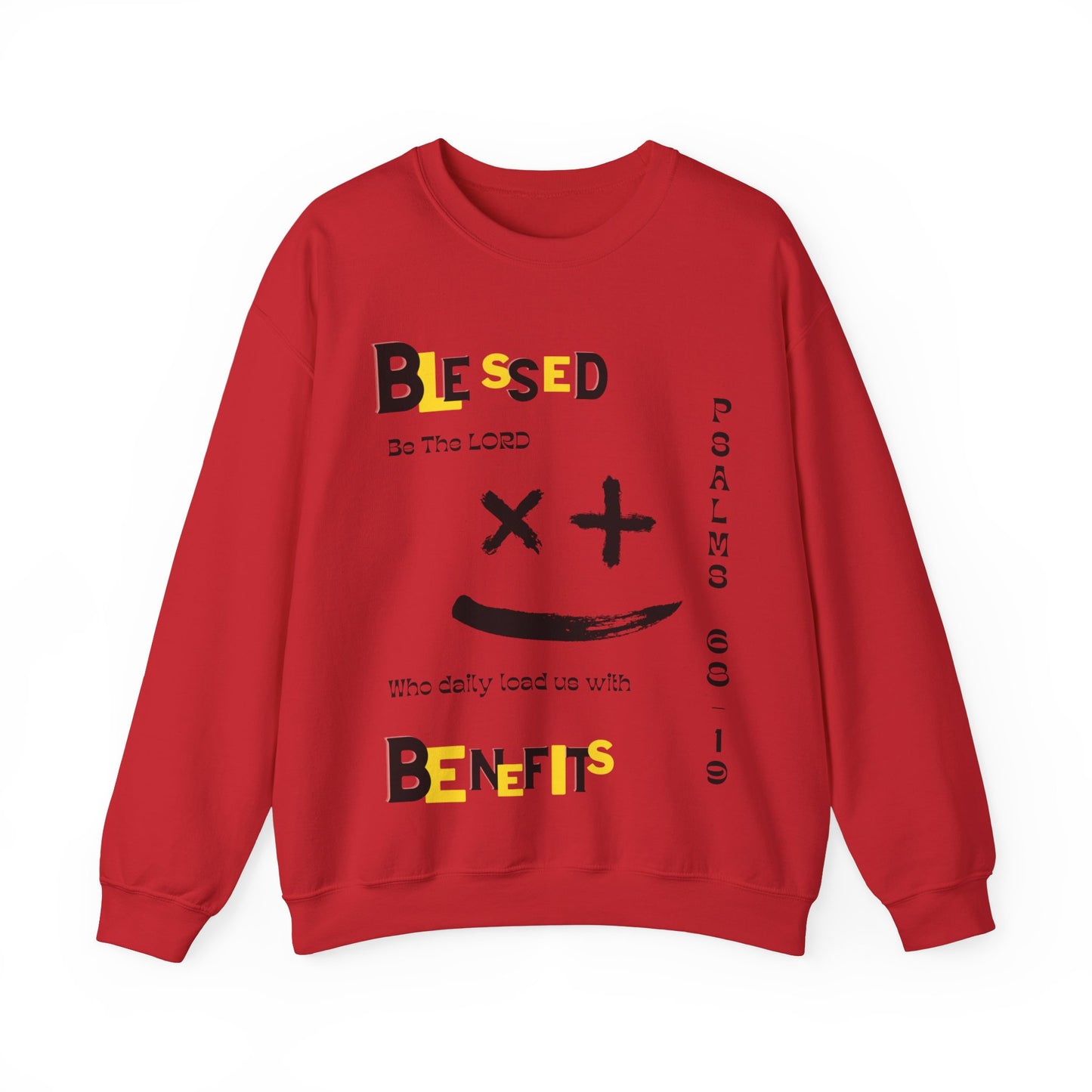 Psalms 68:19 Unisex Heavy Blend™ Crewneck Sweatshirt