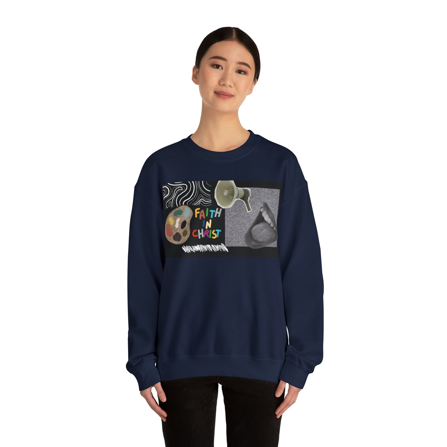 Faith In Christ Unisex Heavy Blend™ Crewneck Sweatshirt