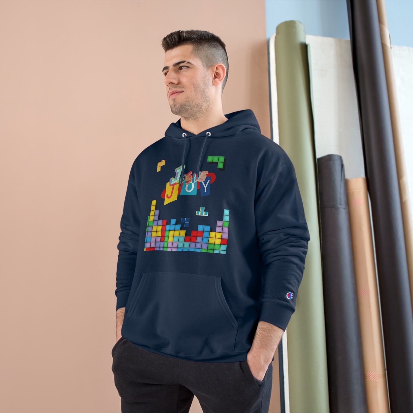 Blocks of Joy Champion Hoodie