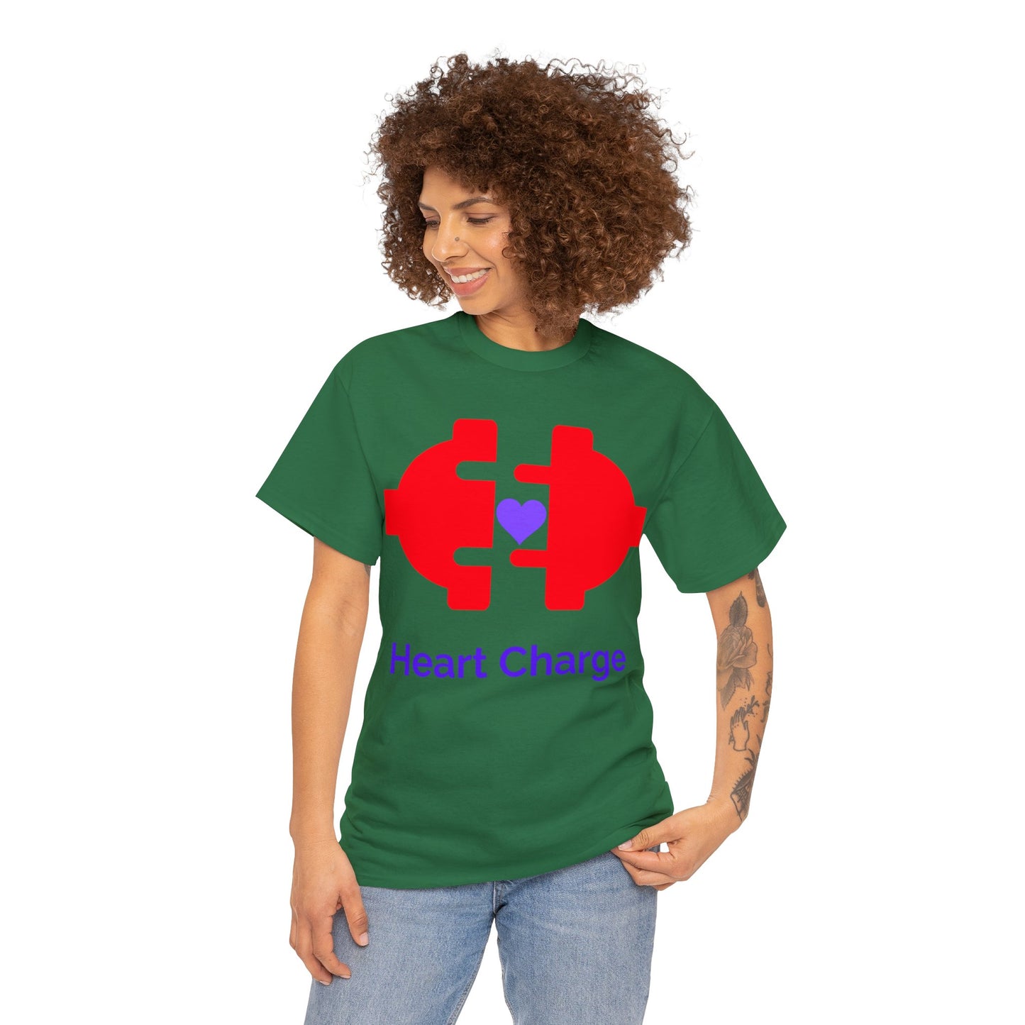 Heart Charge Unisex Heavy Cotton Tee