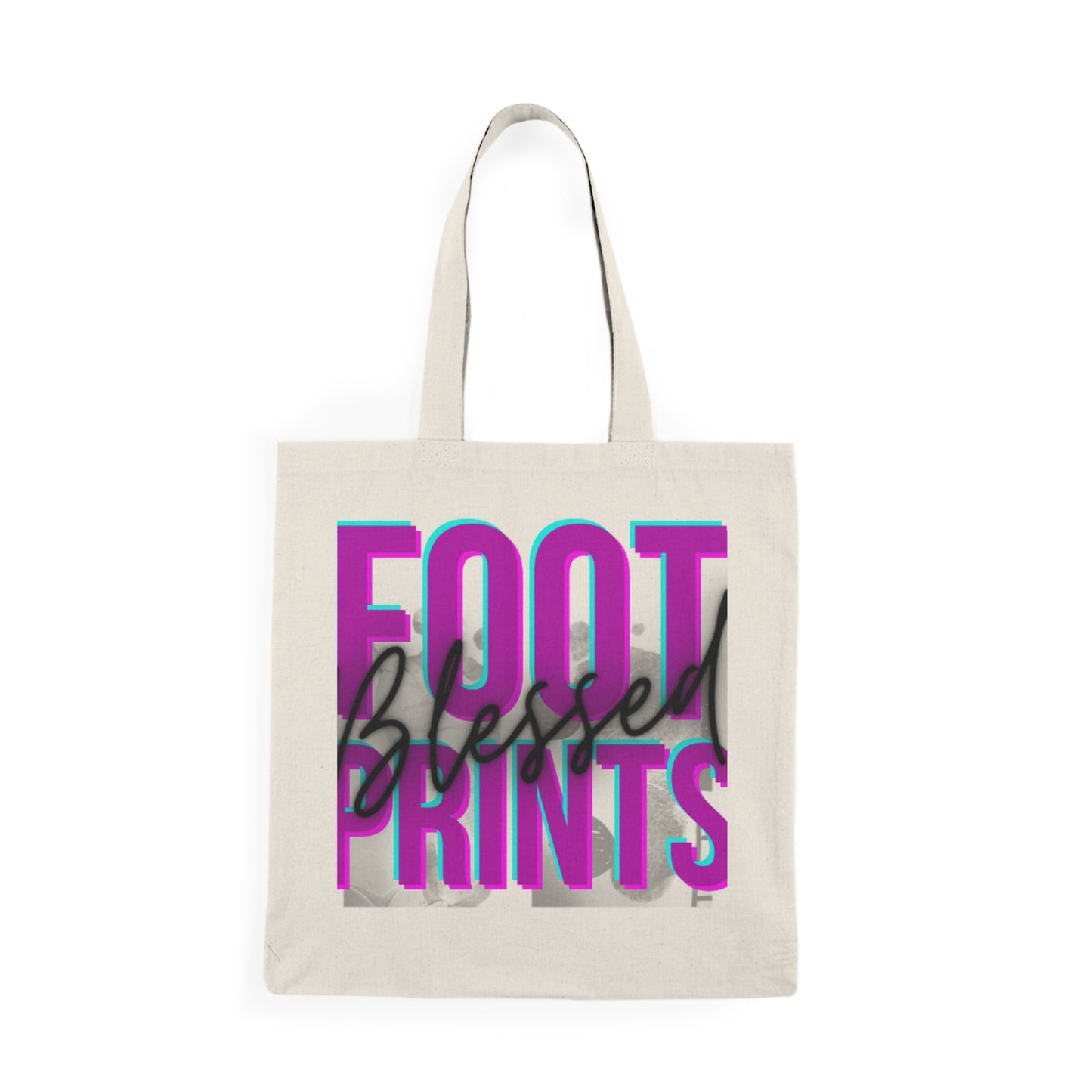 Blessed FootPrints Natural Tote Bag