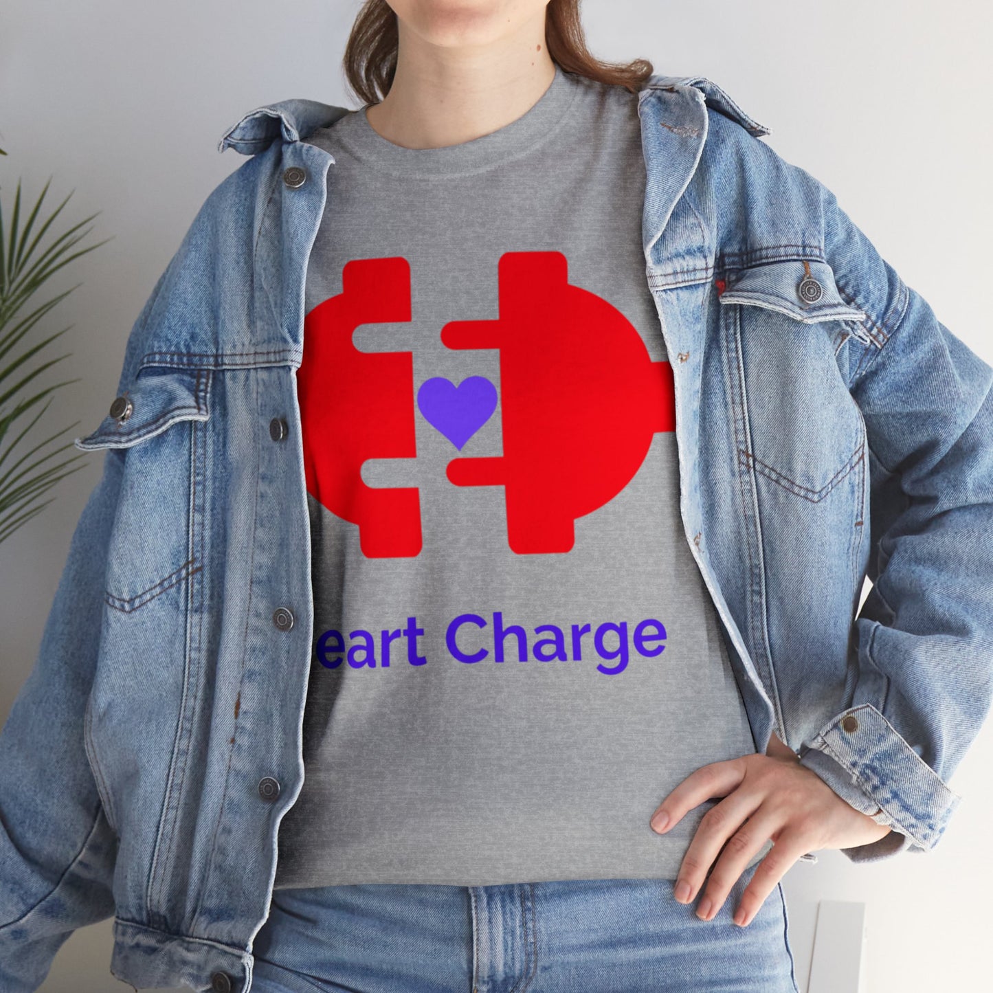 Heart Charge Unisex Heavy Cotton Tee